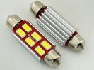 Rebaydo 2pcs Festoon 42mm 6 LED 3 Watt 12VDC/AC 1-3/4-Inch