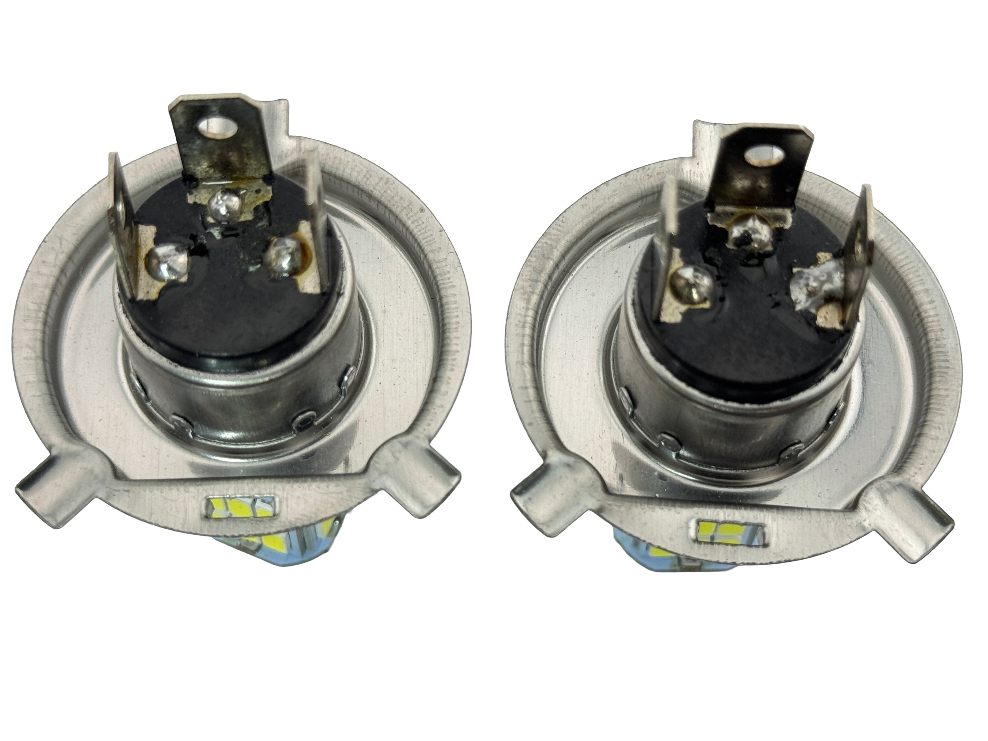 Rebaydo 2pcs LED Headlight H4 Base 6V 30 LED Bulb High and Low Beam