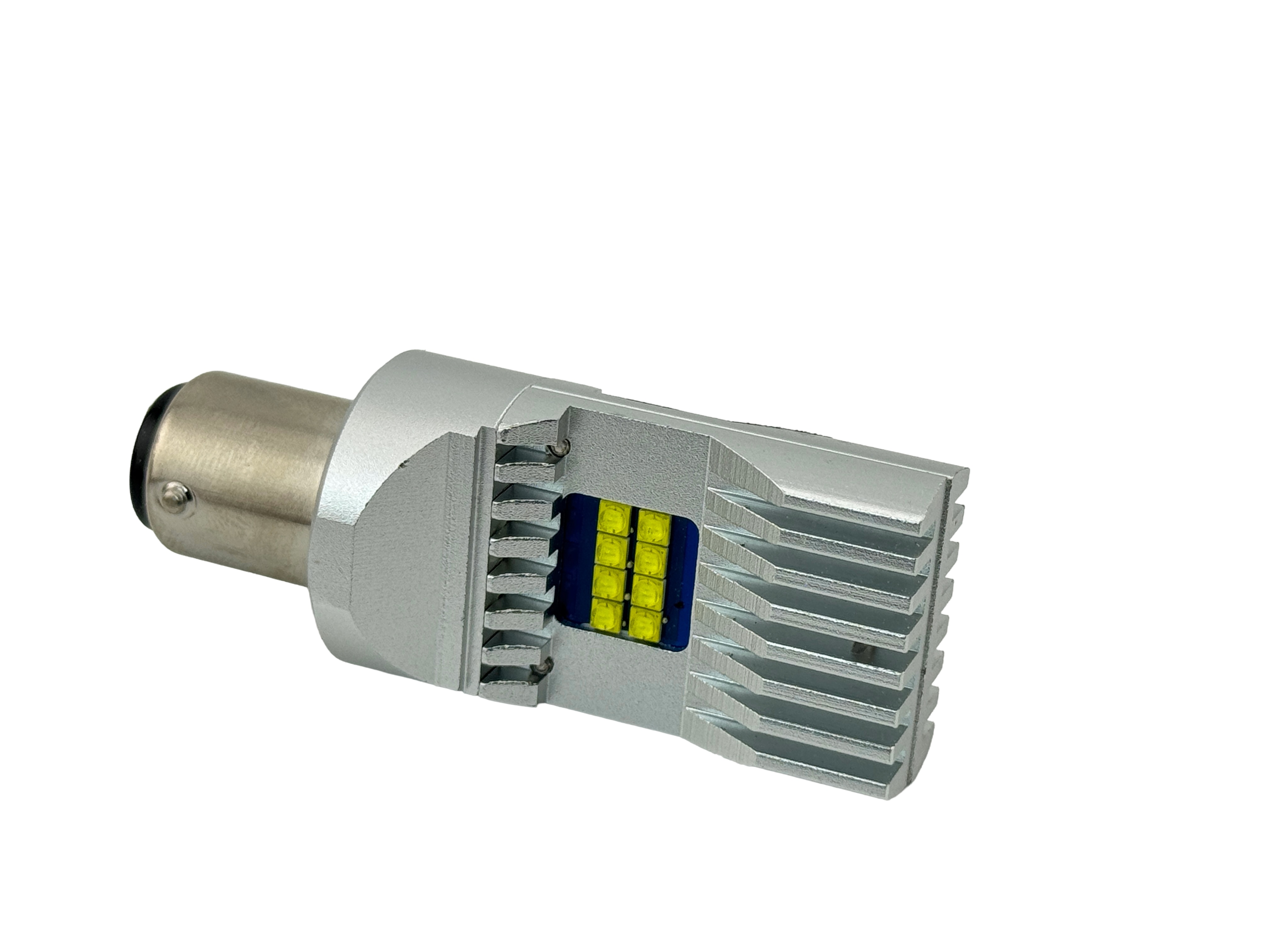 BA15D LED Headlight 5 To 30 Volt Single Filament Non Polarized