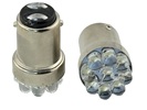 Rebaydo 2pcs 82 Bulb 6.8 Volt  BA15D Non Polarity 9 LED Single Filament