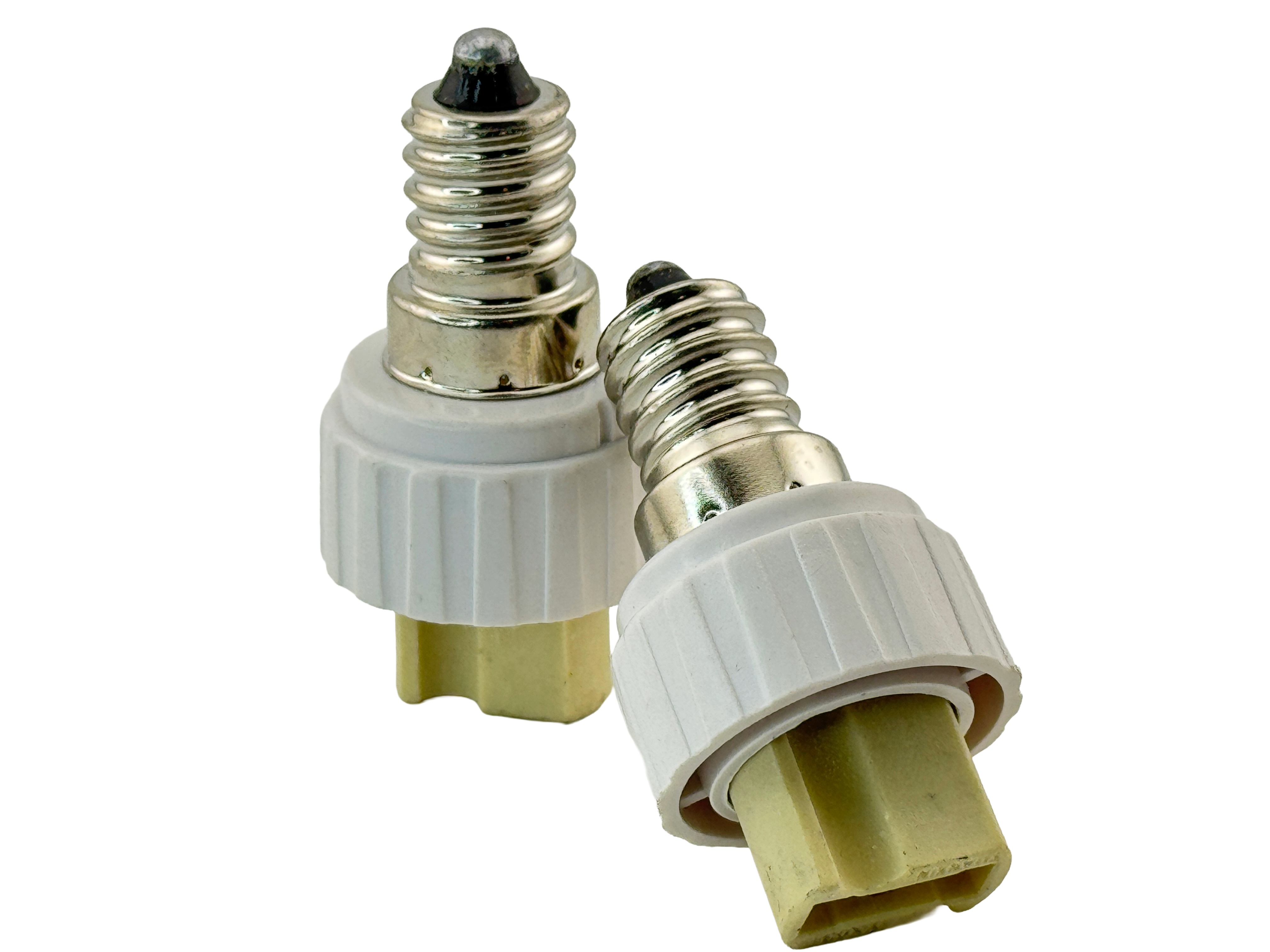 Rebaydo 2pcs E14 Male to G9 Female Ceramic Socket Converter Adapter