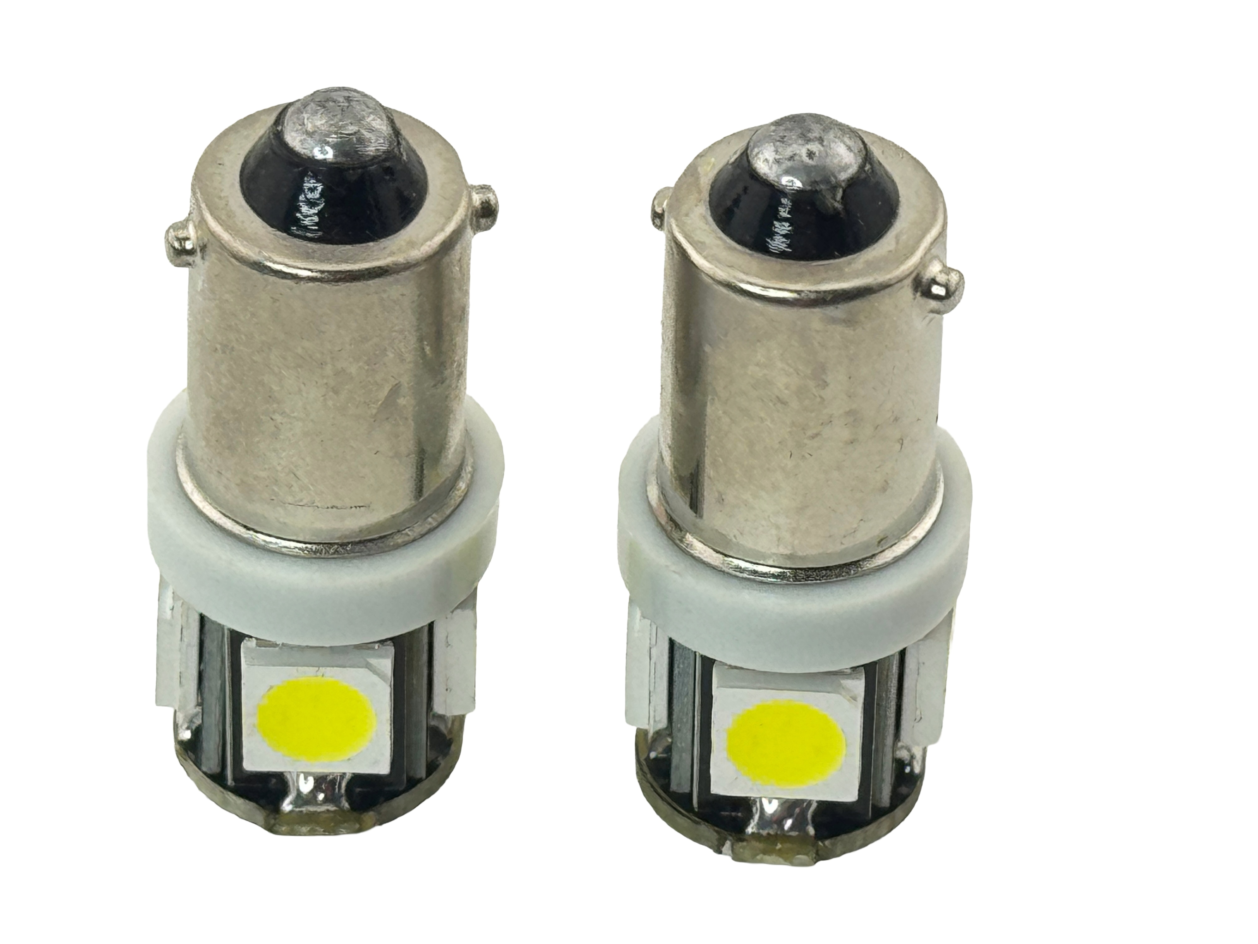 Rebaydo 2pcs Miniature Bulb 12 Volt BA9S Base 5 SMD
