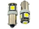 Rebaydo 2pcs Miniature Bulb 12 Volt BA9S Base 5 SMD