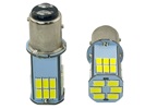 Rebaydo 2pcs 6 Volt BAY15D LED Head Light Dual Filament