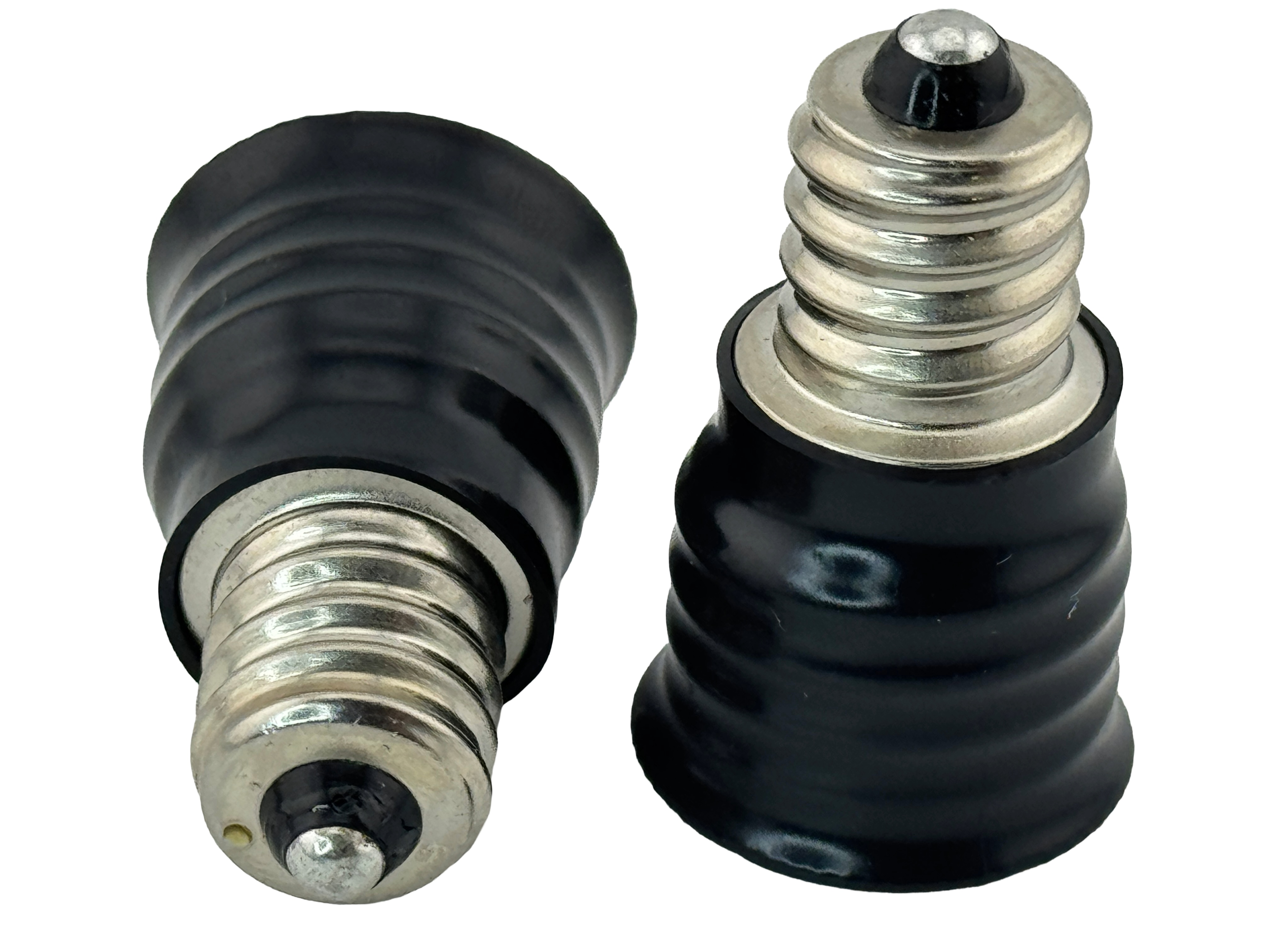 Rebaydo 2pcs E12 male to E17 female Converter Adapter