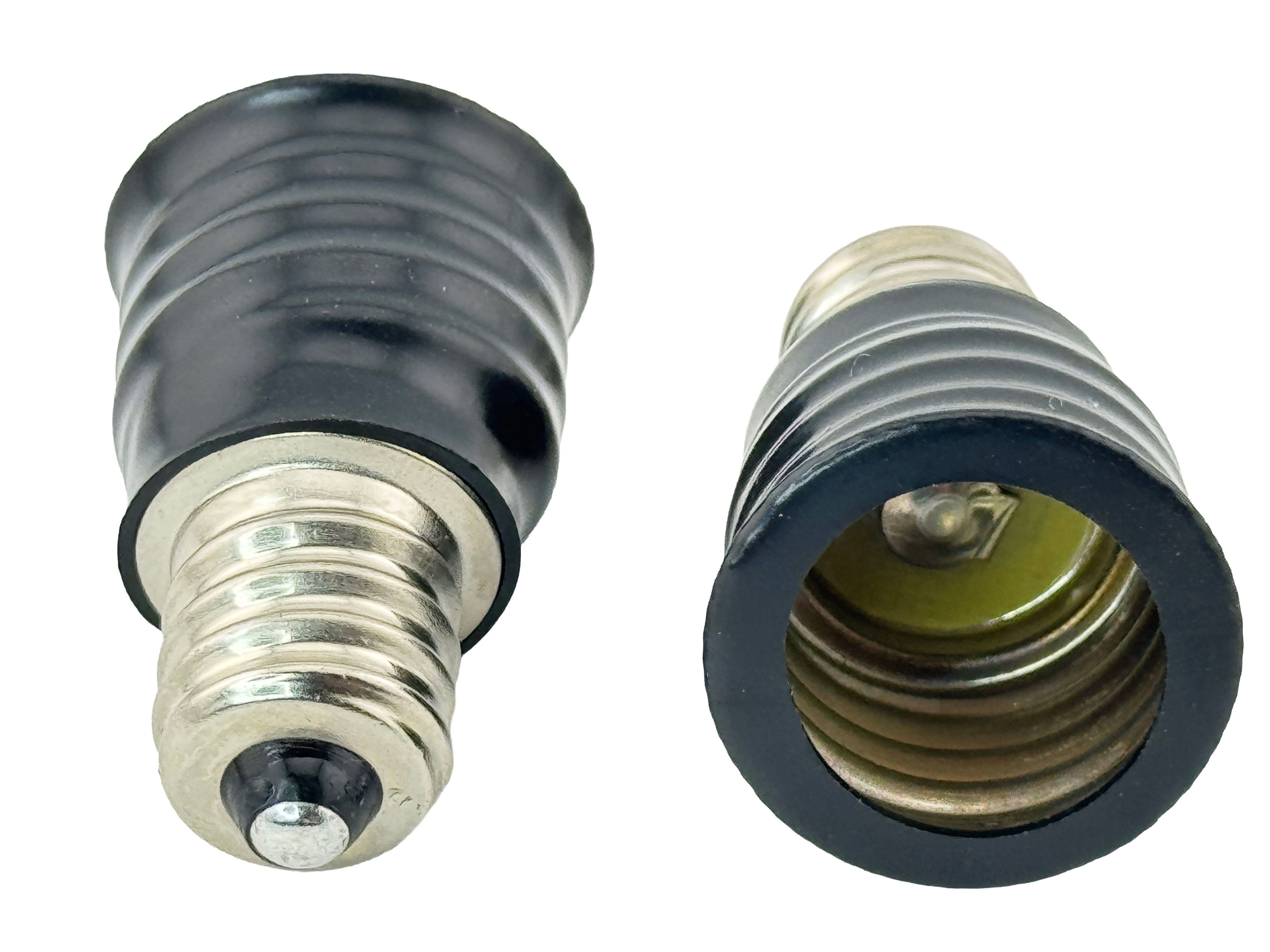 Rebaydo 2pcs E12 male to E17 female Converter Adapter