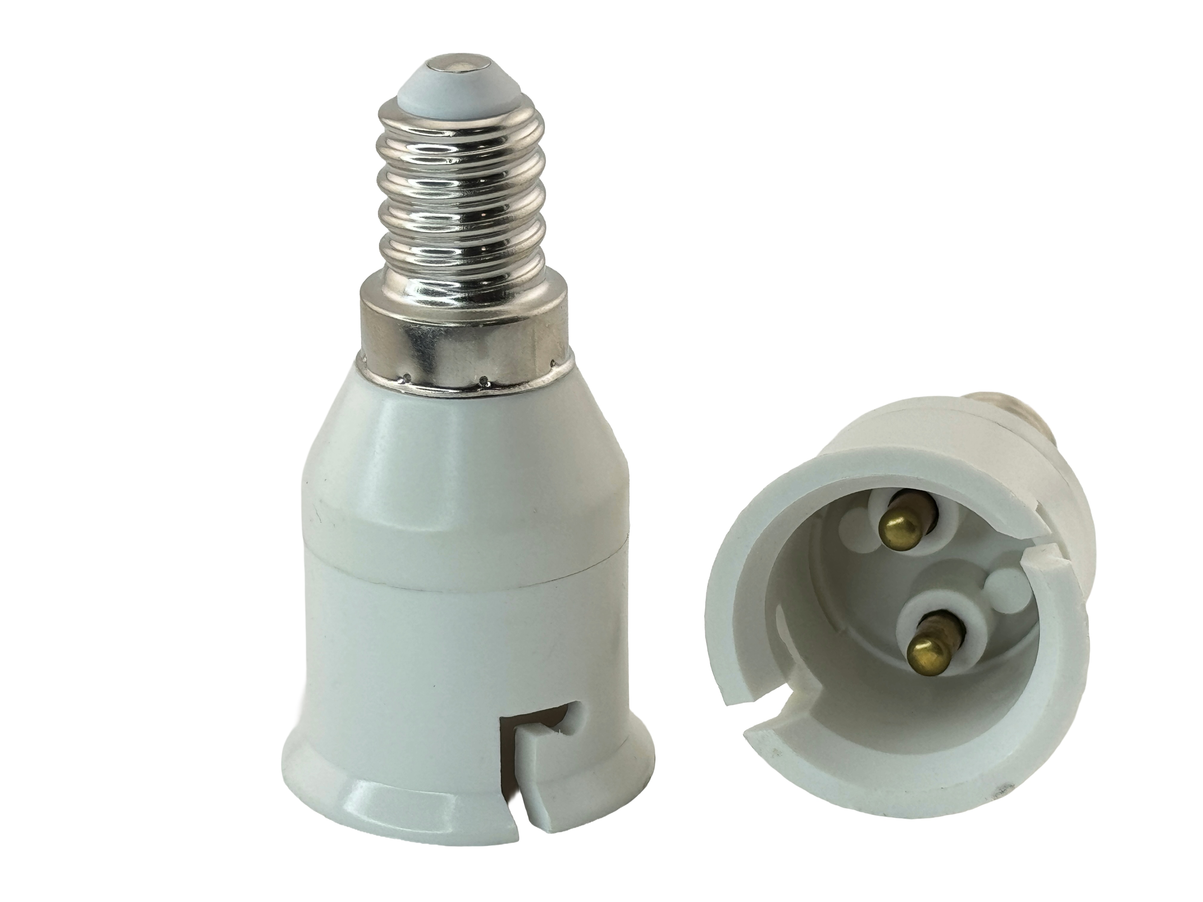 Rebaydo 2pcs E14 Male to B22 Female Socket Converter