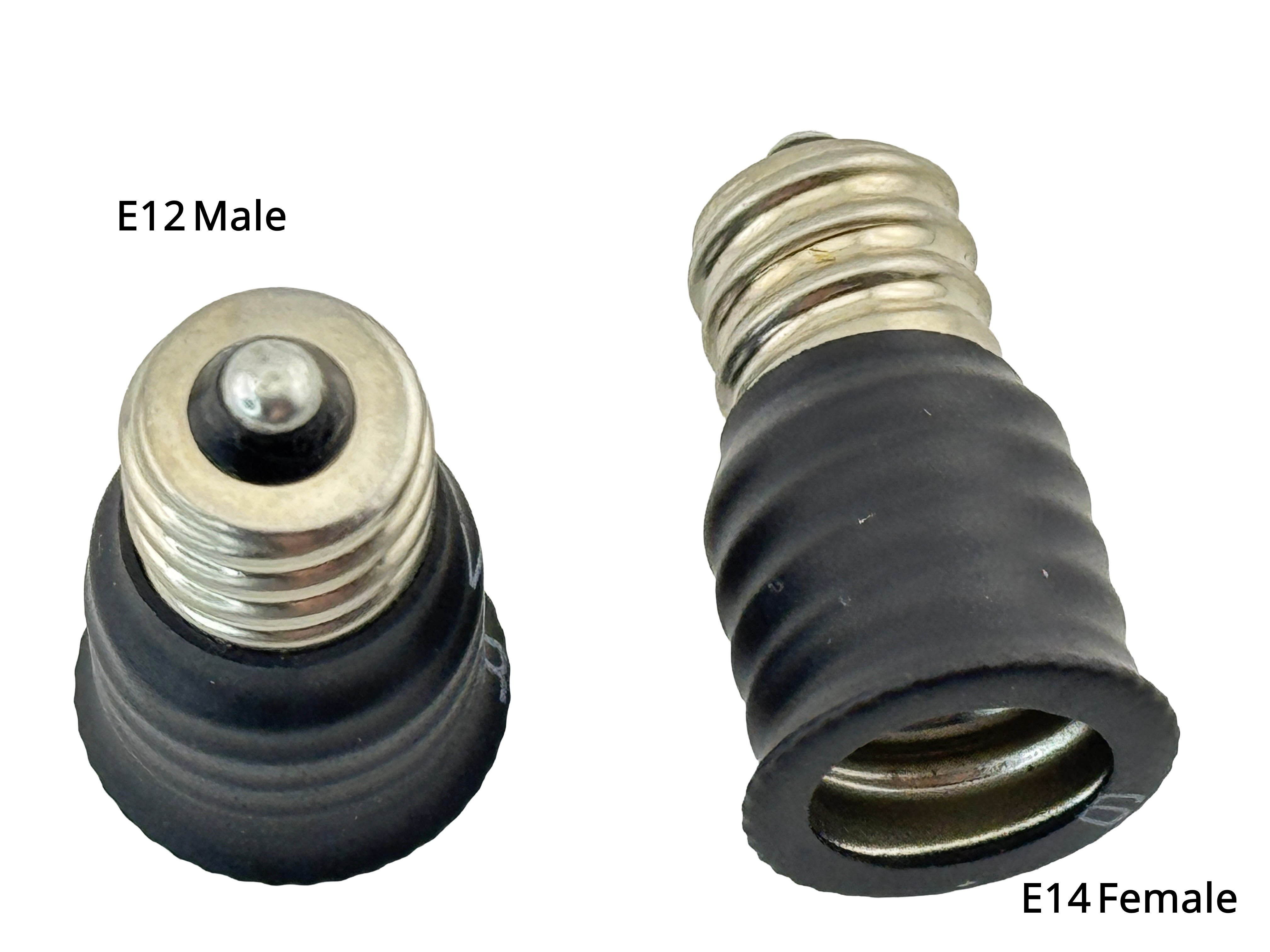 E12 male screw To E14 female screw converter product code 32458