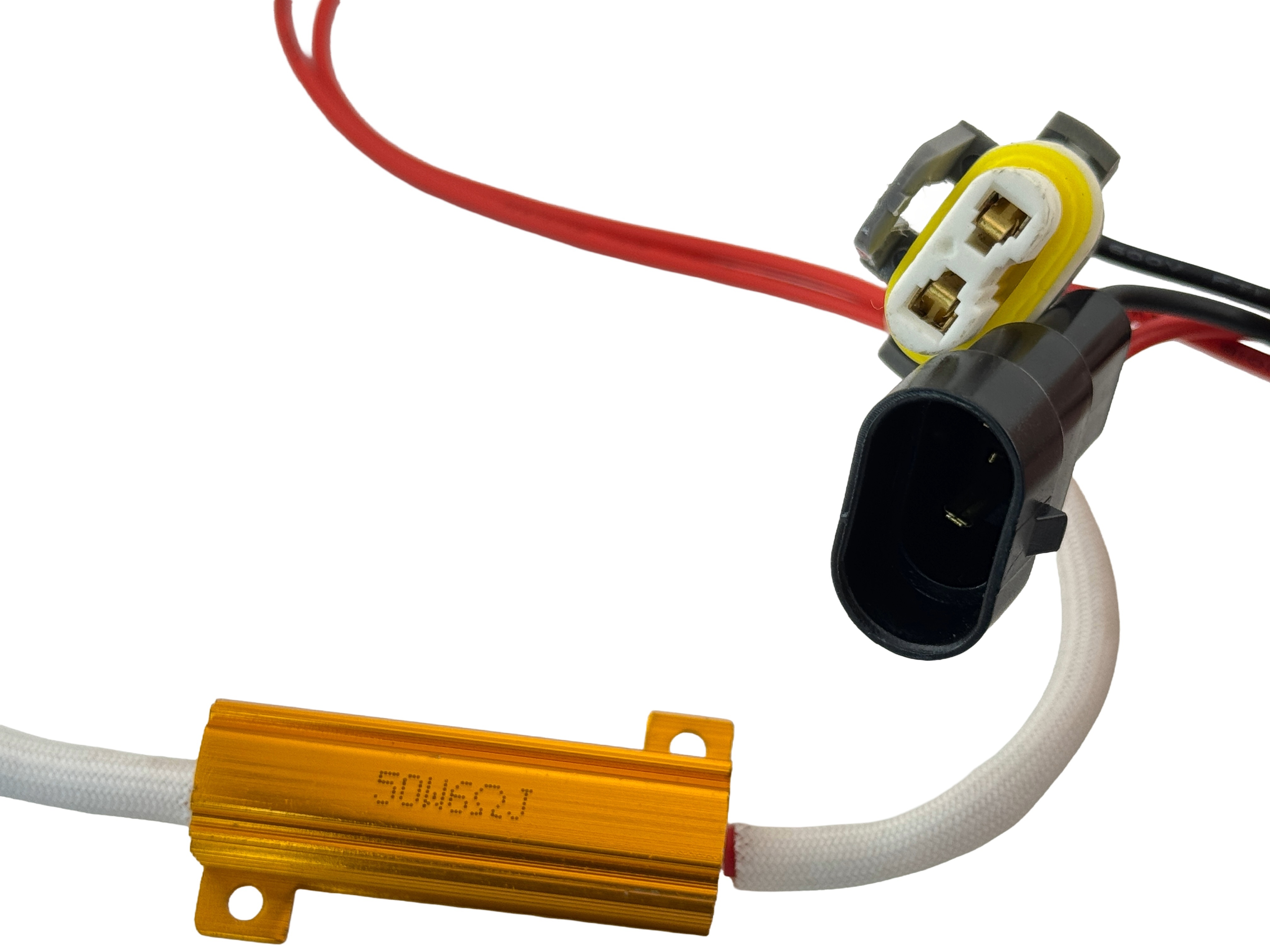 Rebaydo 2pcs LED Load Equalizer Inline LED Headlight Fog H10 9005 9006