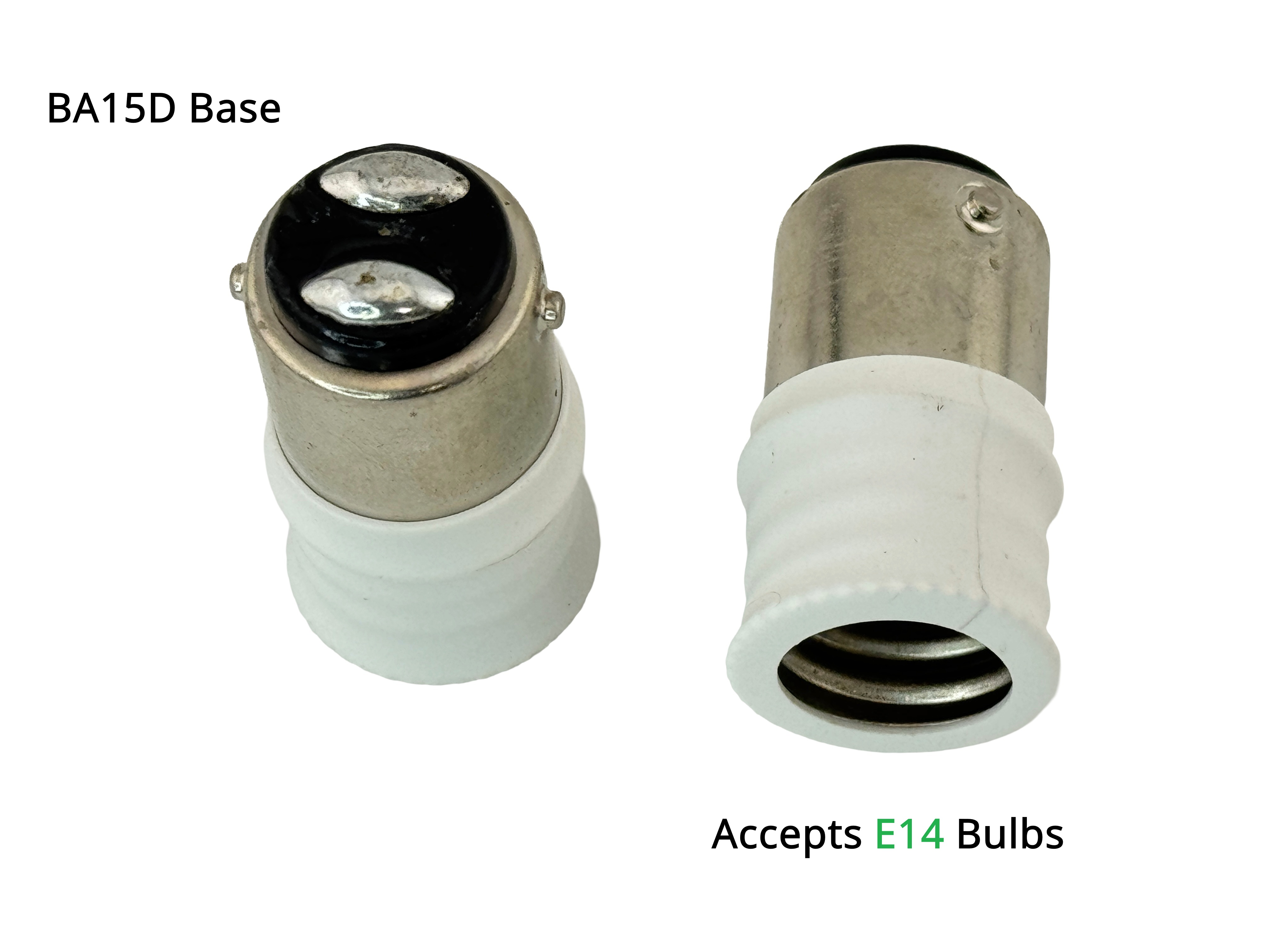 image of a converter ba15d male to e14 female