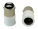 Rebaydo 2pcs BA15D male To E14 female Adapter Conveter