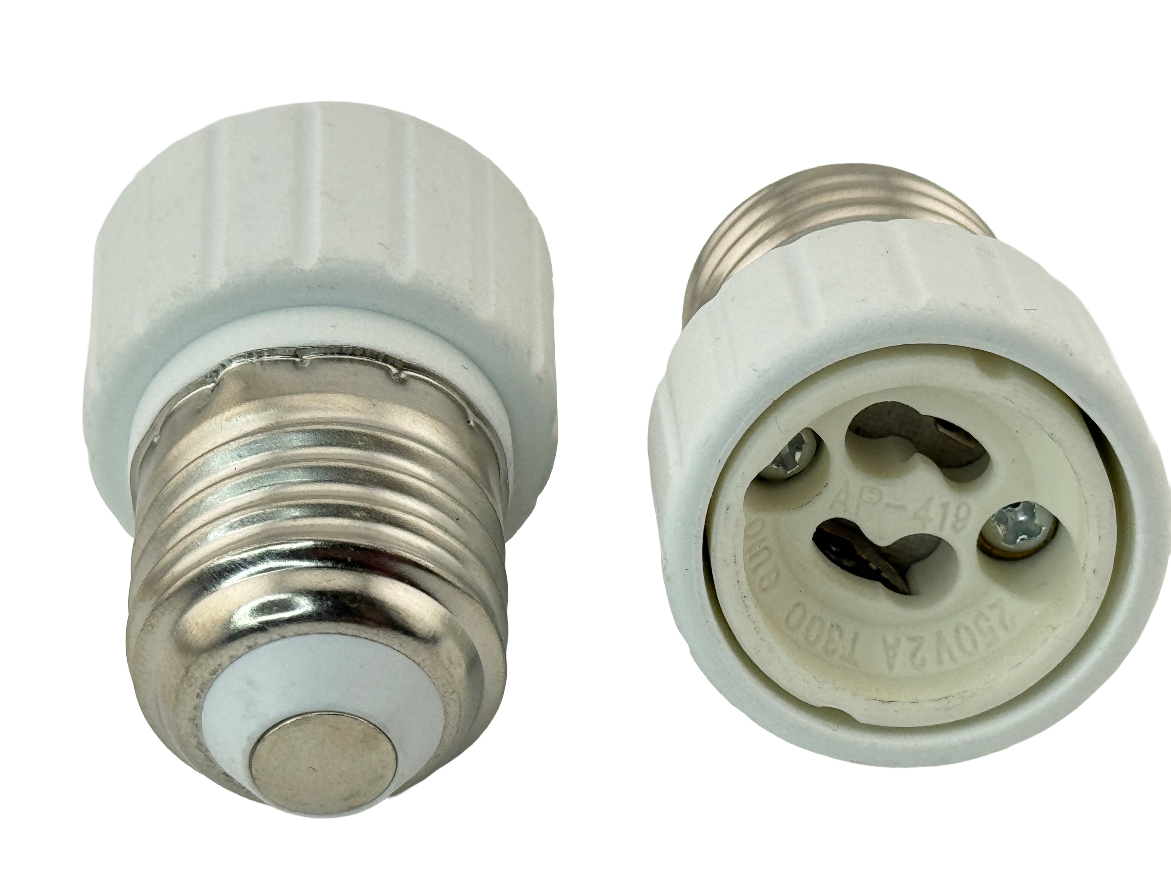 Rebaydo 2pcs E26/E27 male To GU10 female Converter Socket