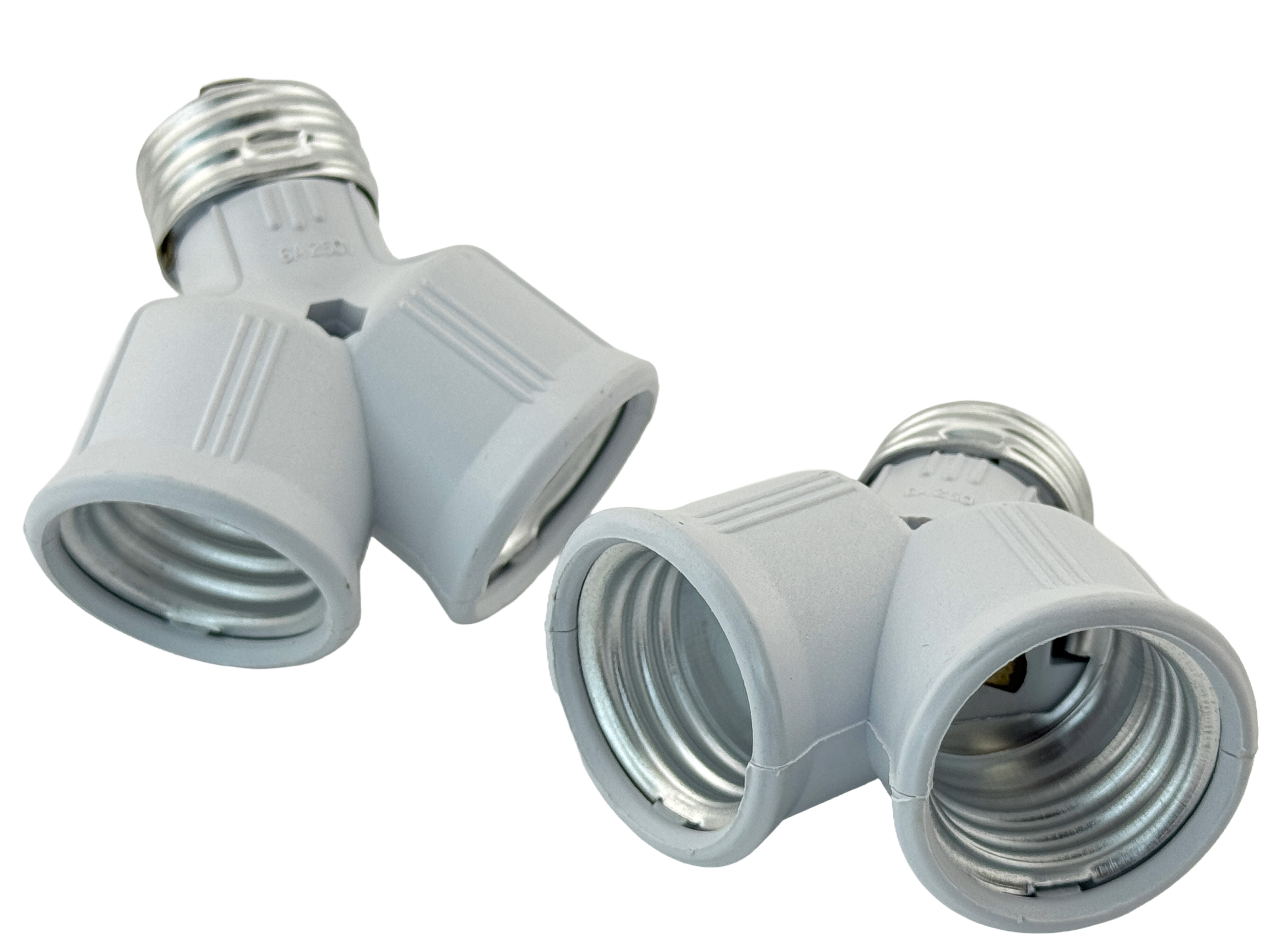 Rebaydo 2pcs E26/E27 male To E26/E27 female Y Converter