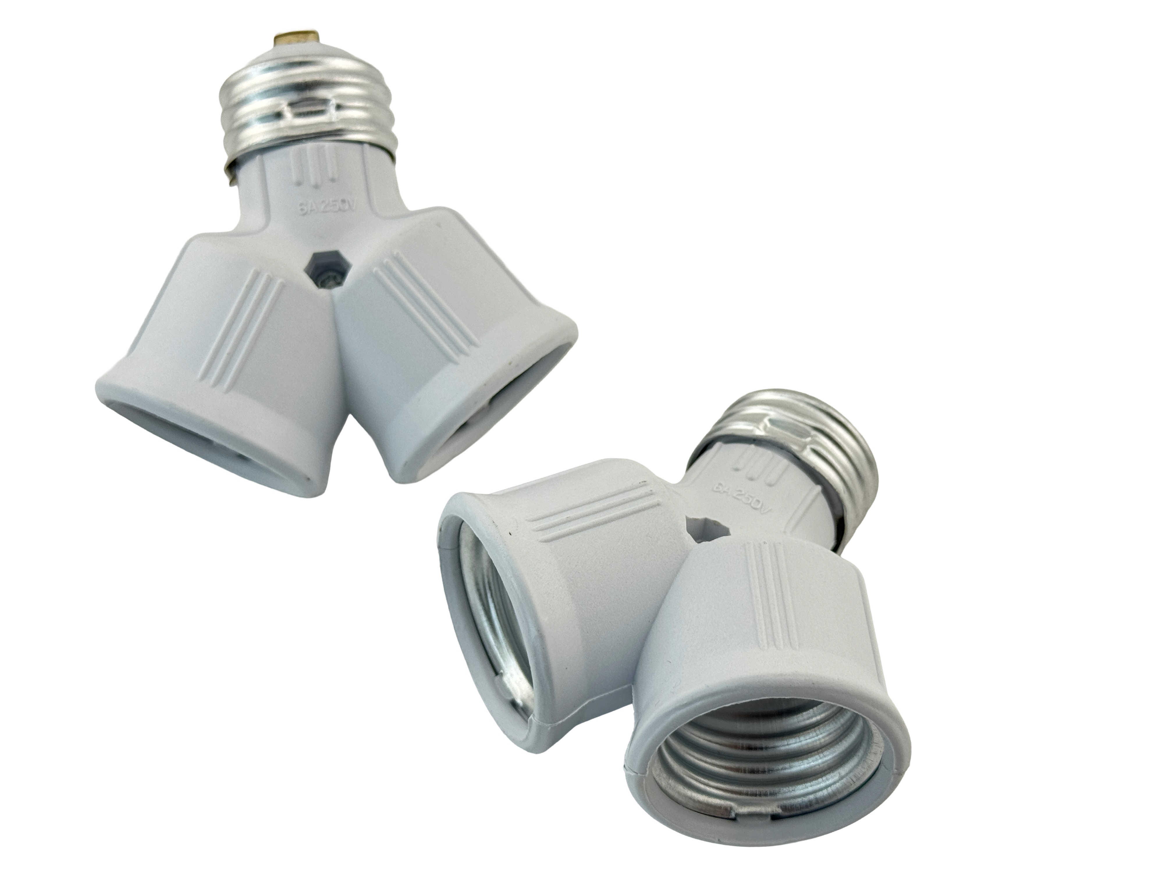 Rebaydo 2pcs E26/E27 male To E26/E27 female Y Converter