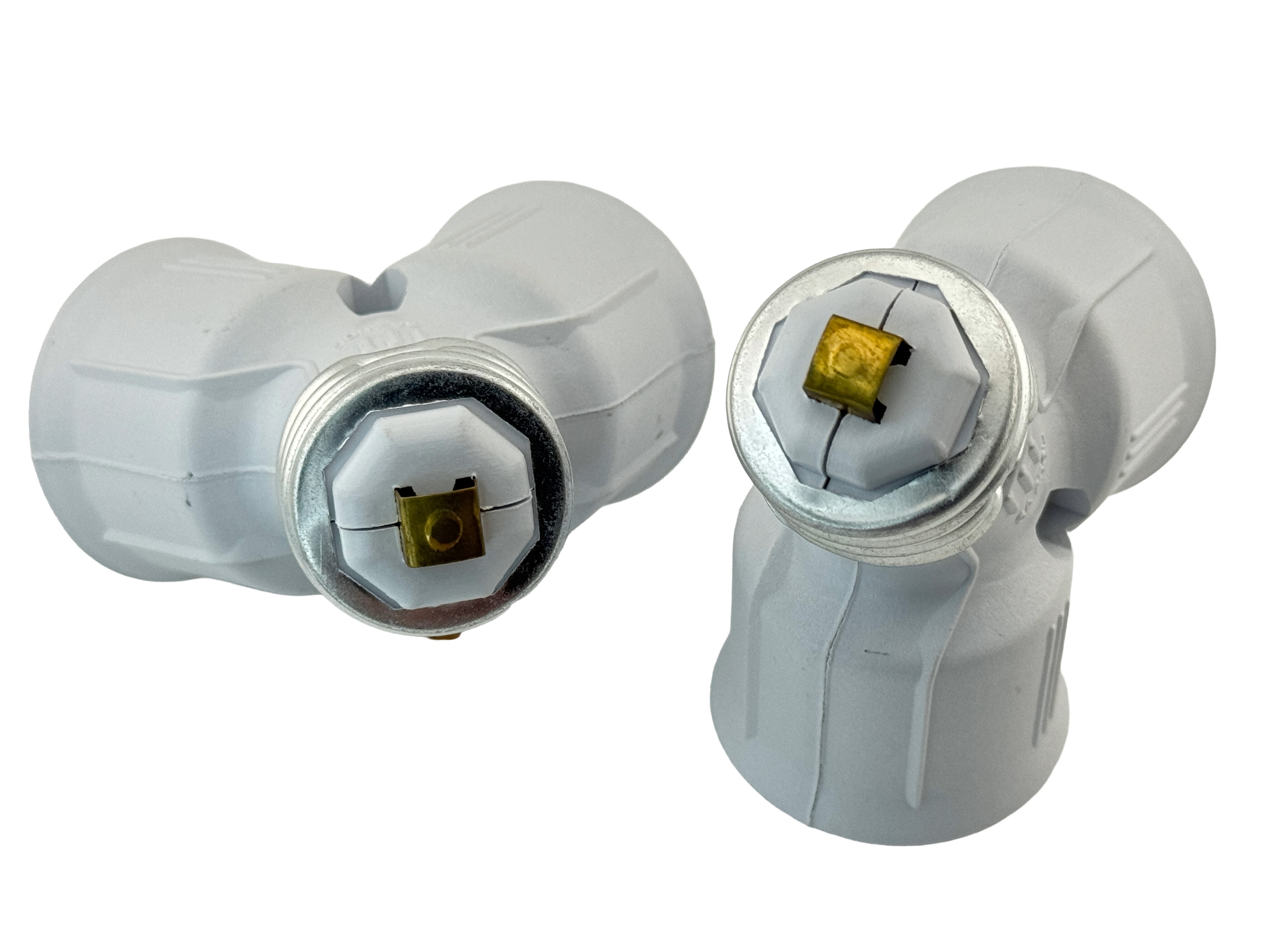 Rebaydo 2pcs E26/E27 male To E26/E27 female Y Converter