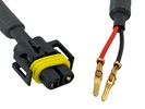 Rebaydo 2pcs H11 female to Wires Harness Converter
