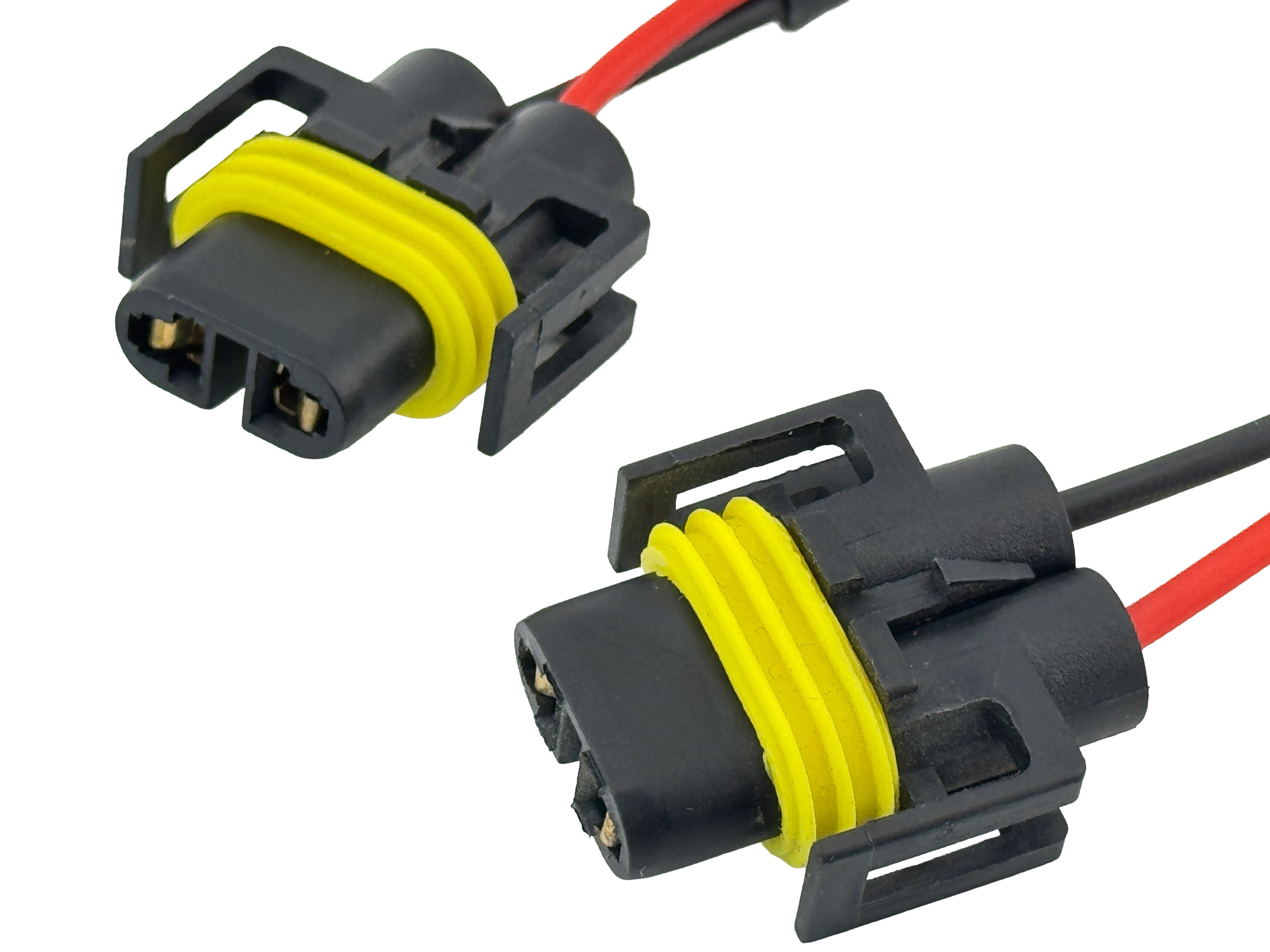 Rebaydo 2pcs H11 female to Wires Harness Converter