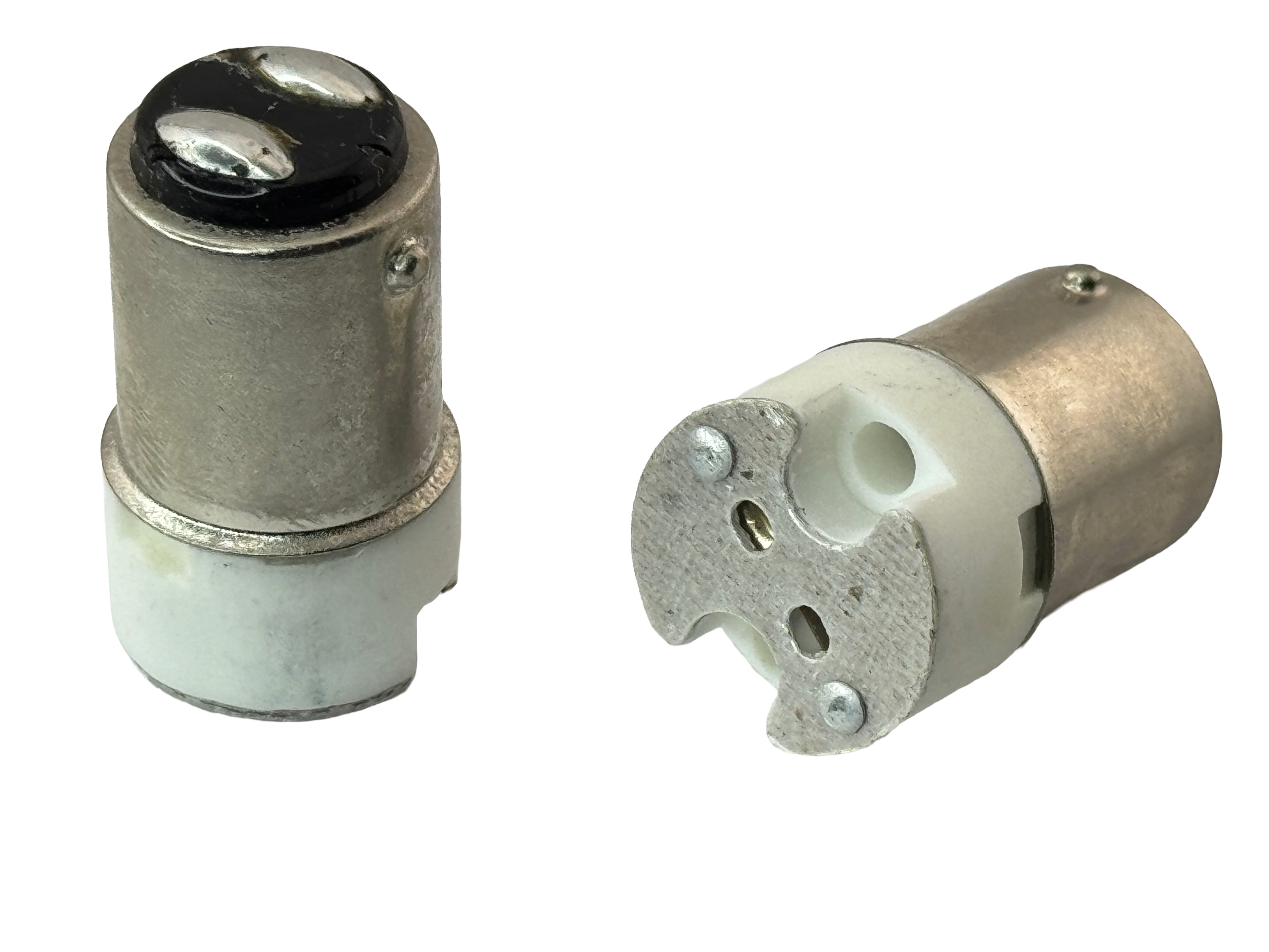 Rebaydo 2pcs BA15D male to GX4.0 or GU4.0 female Converter Adapter