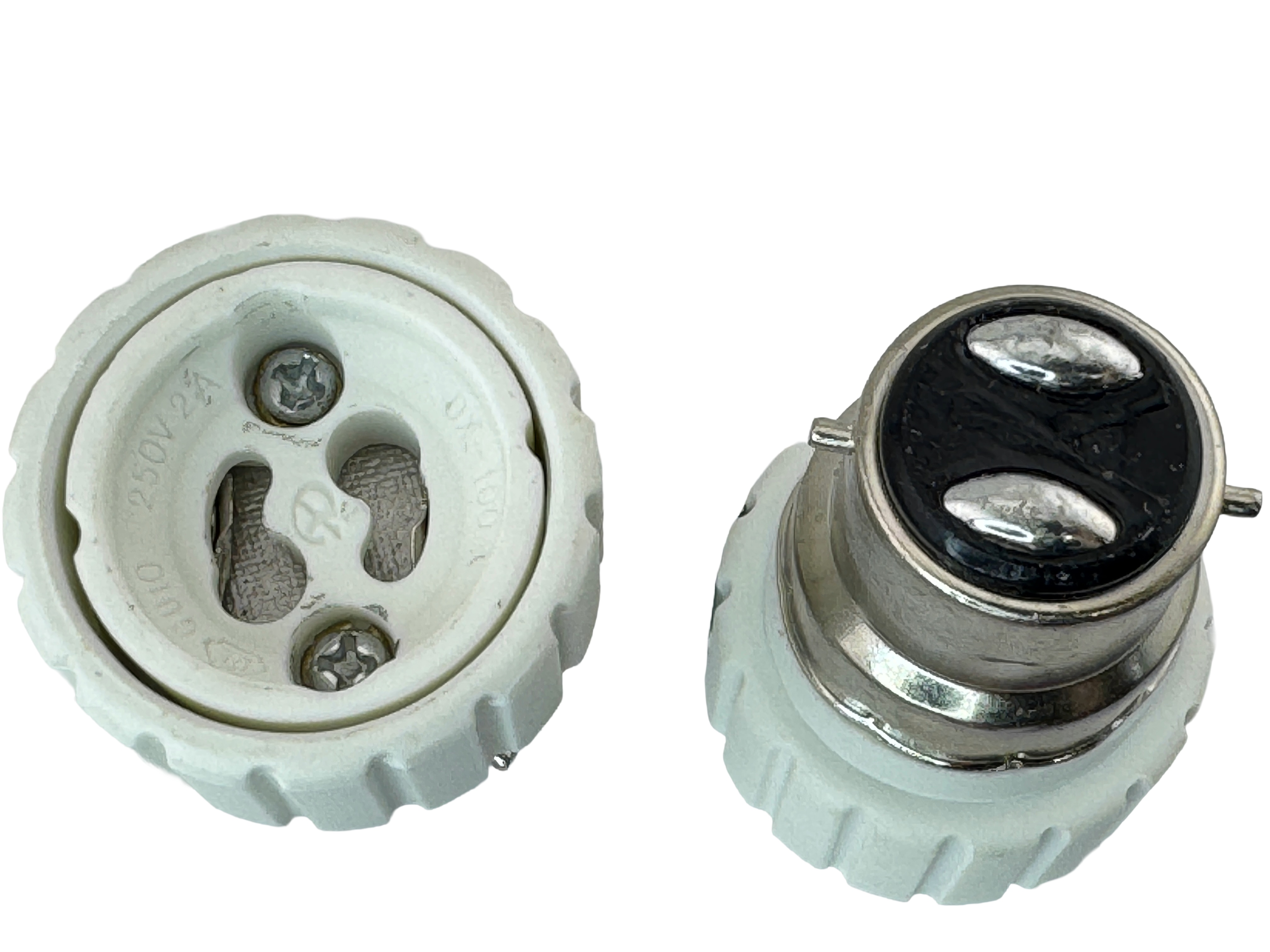 Rebaydo 2pcs B22 male to GU10 female Adapter Converter Socket