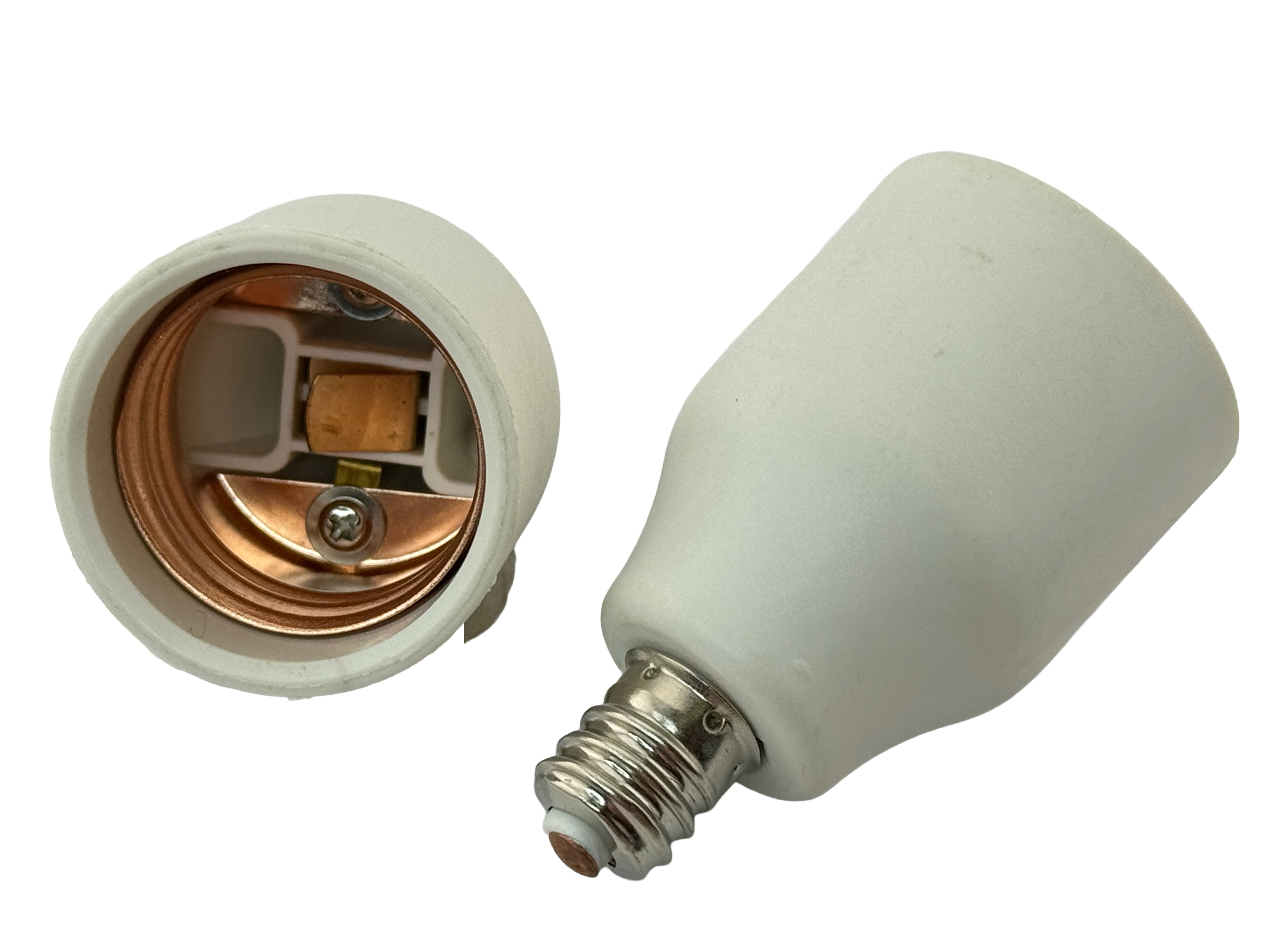 Rebaydo 2pcs E12 male to E26 Female Ceramic Converter