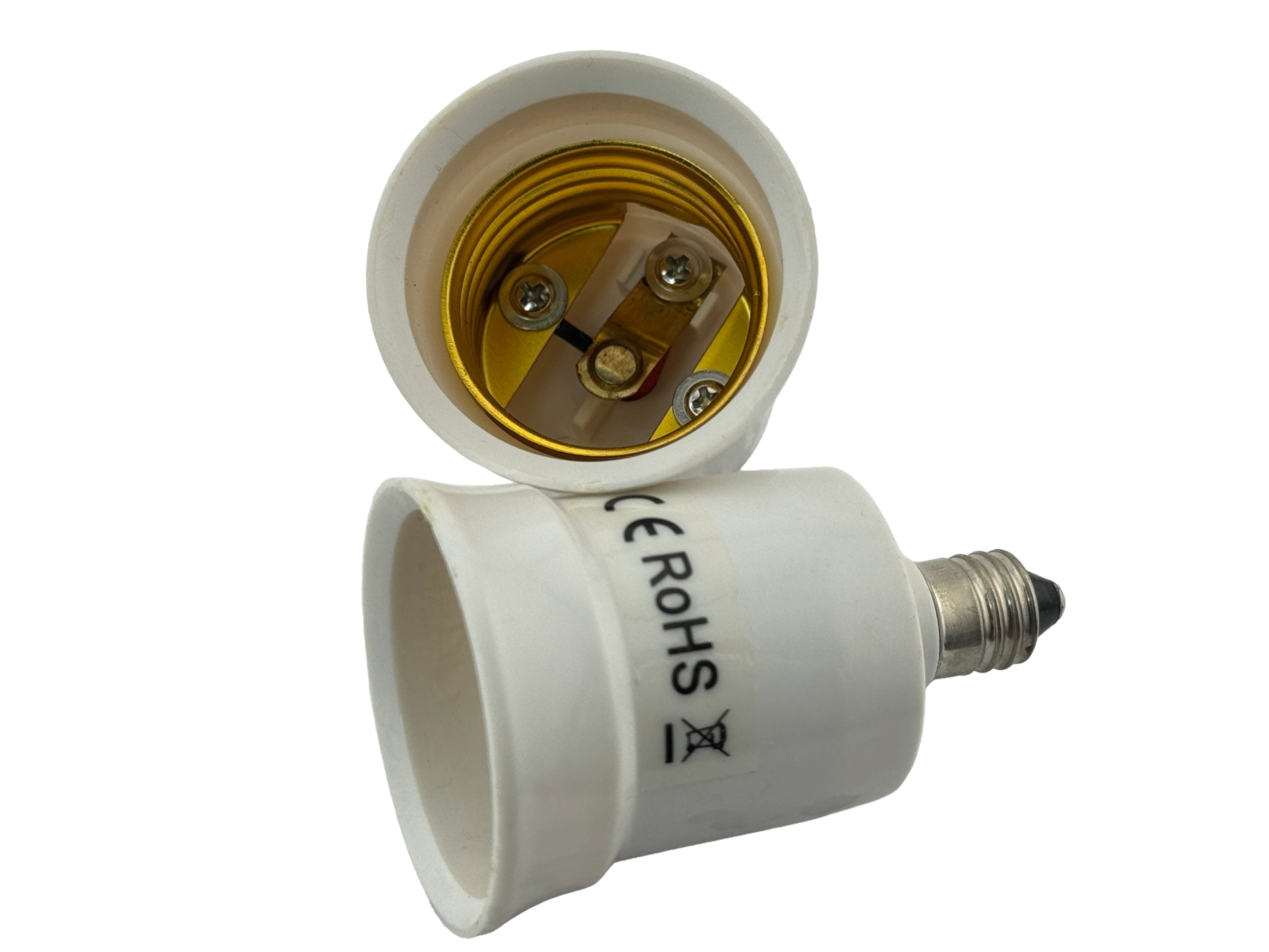 Rebaydo 2pcs E11 Male to E26/E27 Female Converter Reduced Profile