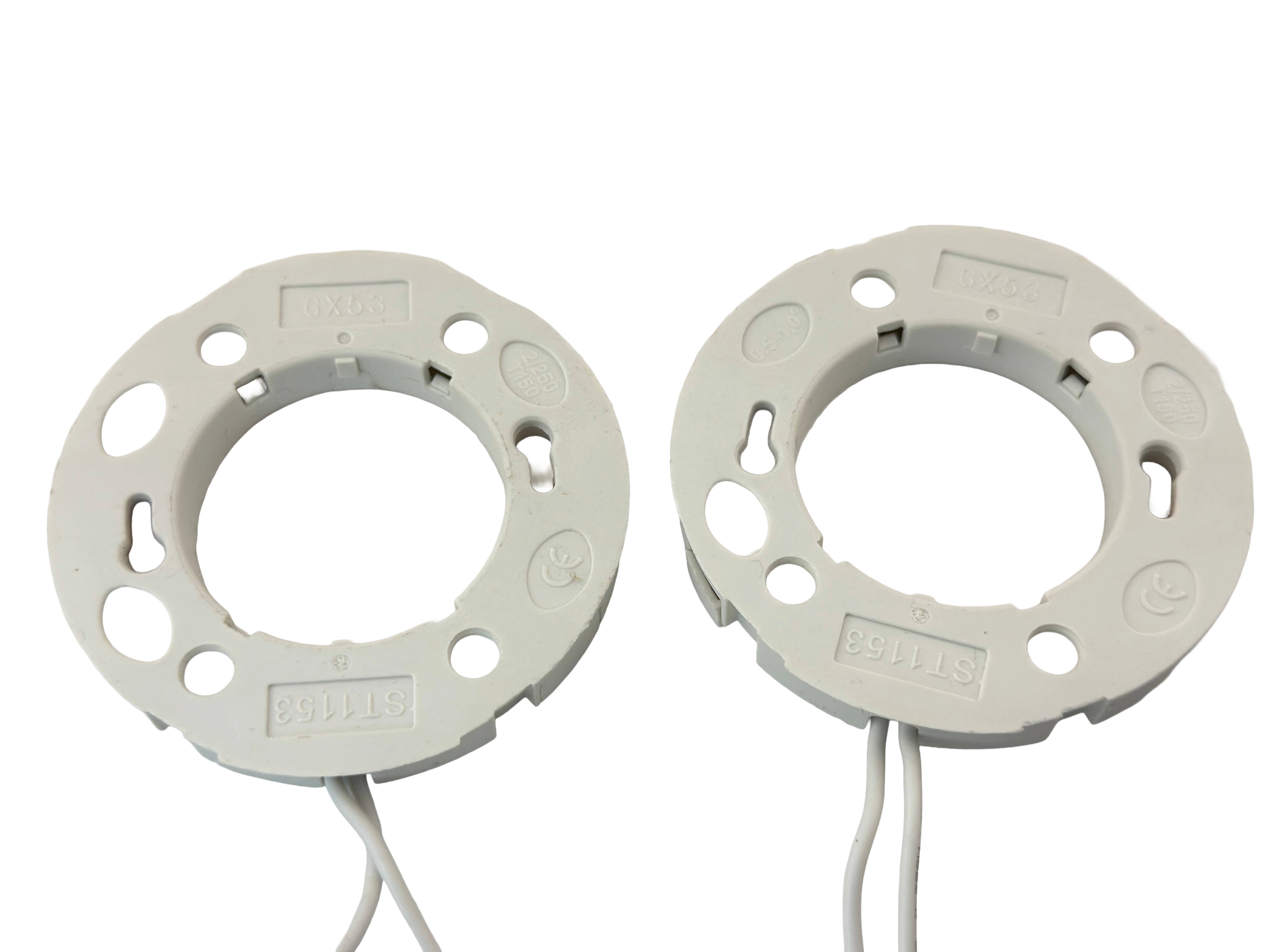 Rebaydo 2pcs GX53 Holder Socket with wires