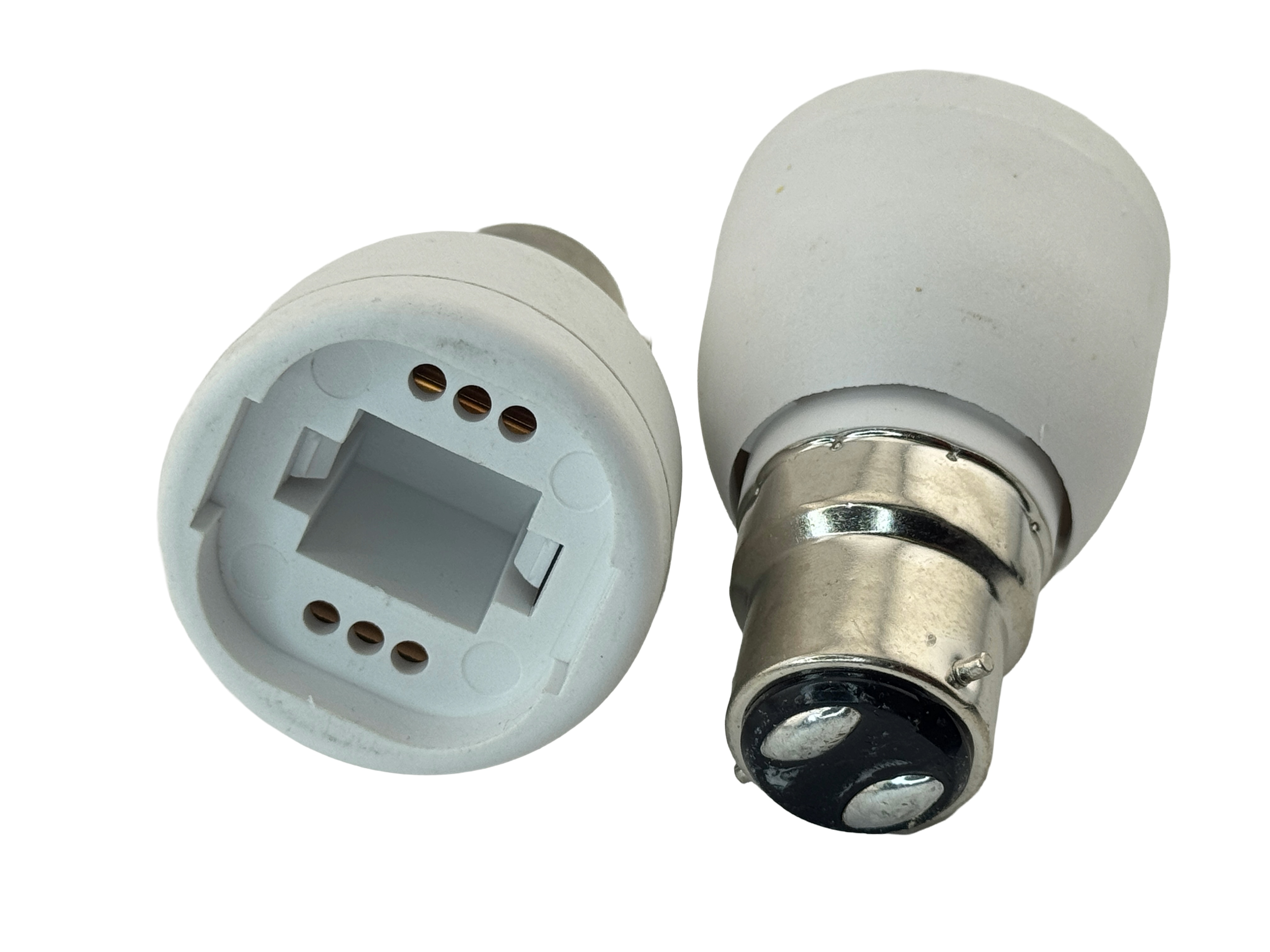 Rebaydo 2pcs B22 Male To G24 2 Pin Female Converter Adapter