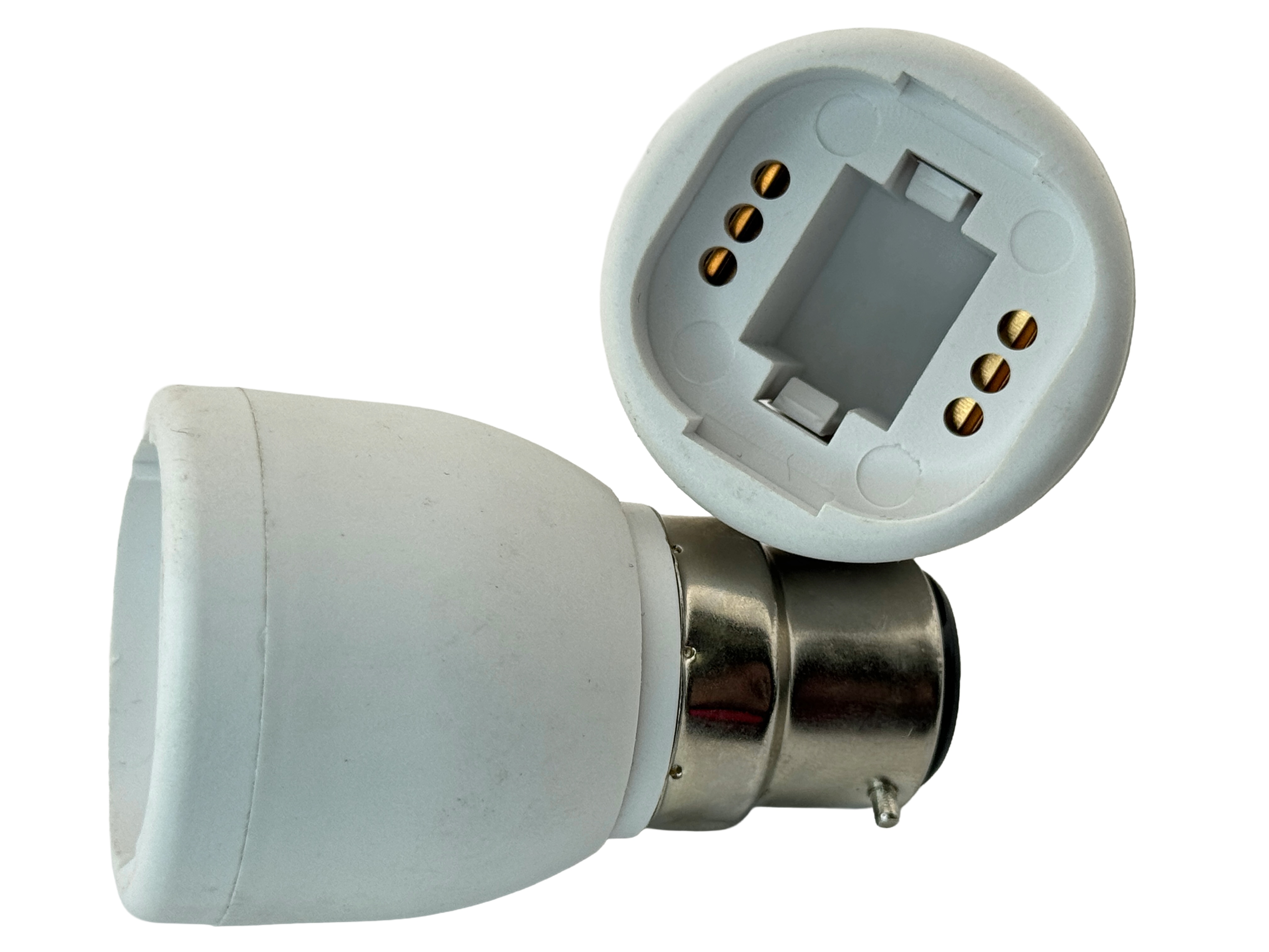 Rebaydo 2pcs B22 Male To G24 2 Pin Female Converter Adapter