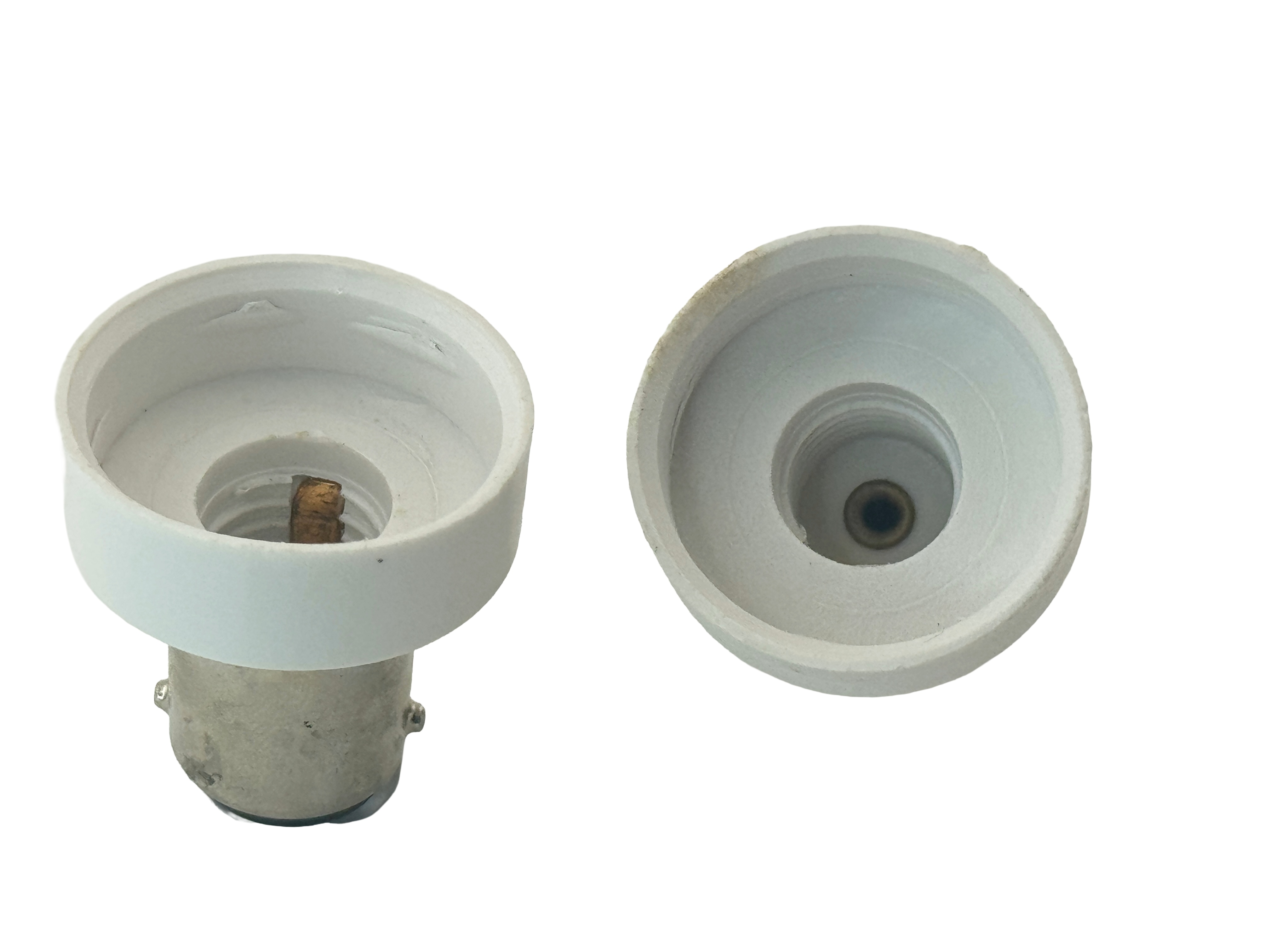 Rebaydo 2pcs BA15D Male To E11 Female Converter Adapter