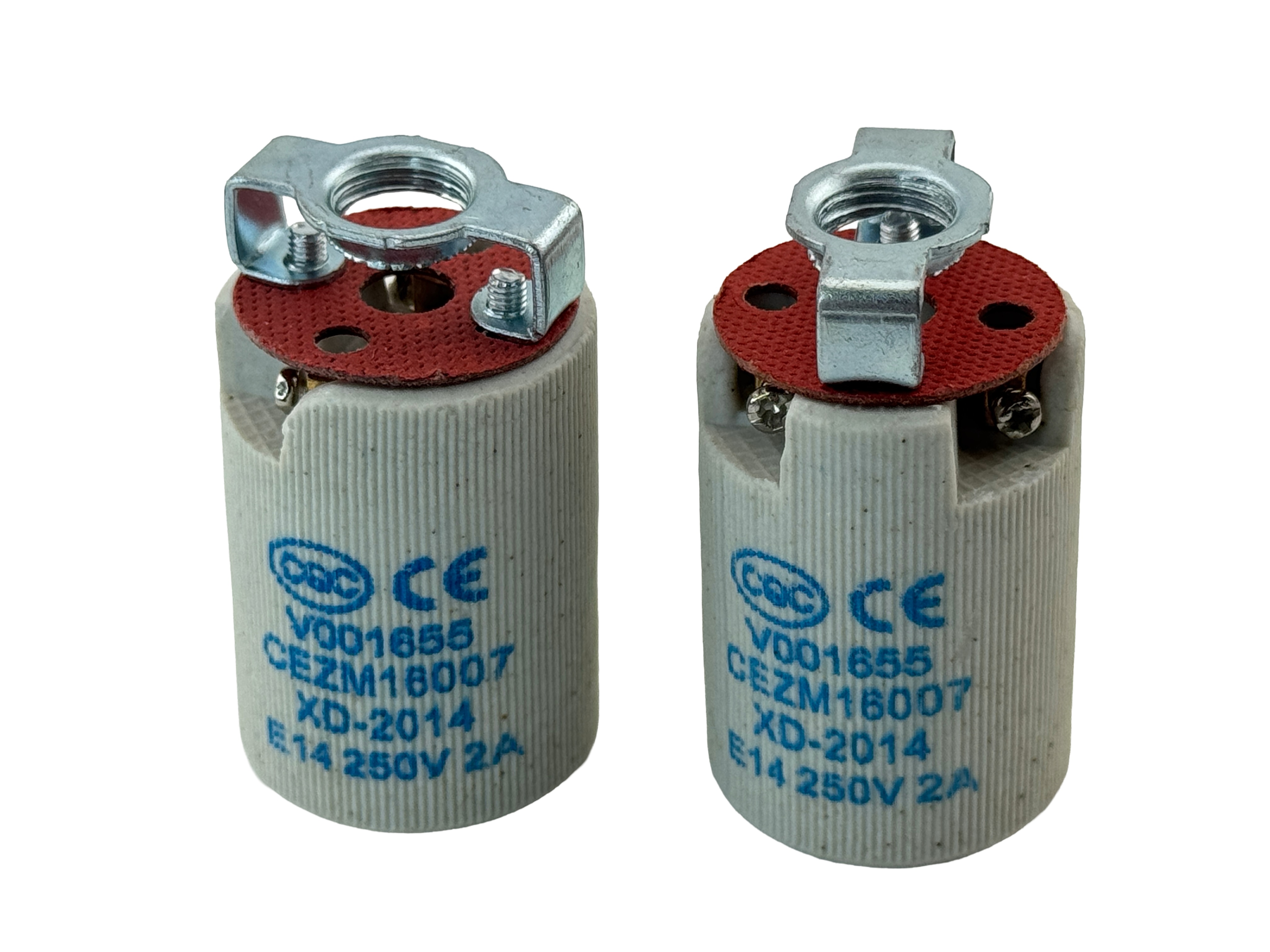Rebaydo 2pcs E14 Female Socket 250 VAC 2 Amp Ceramic