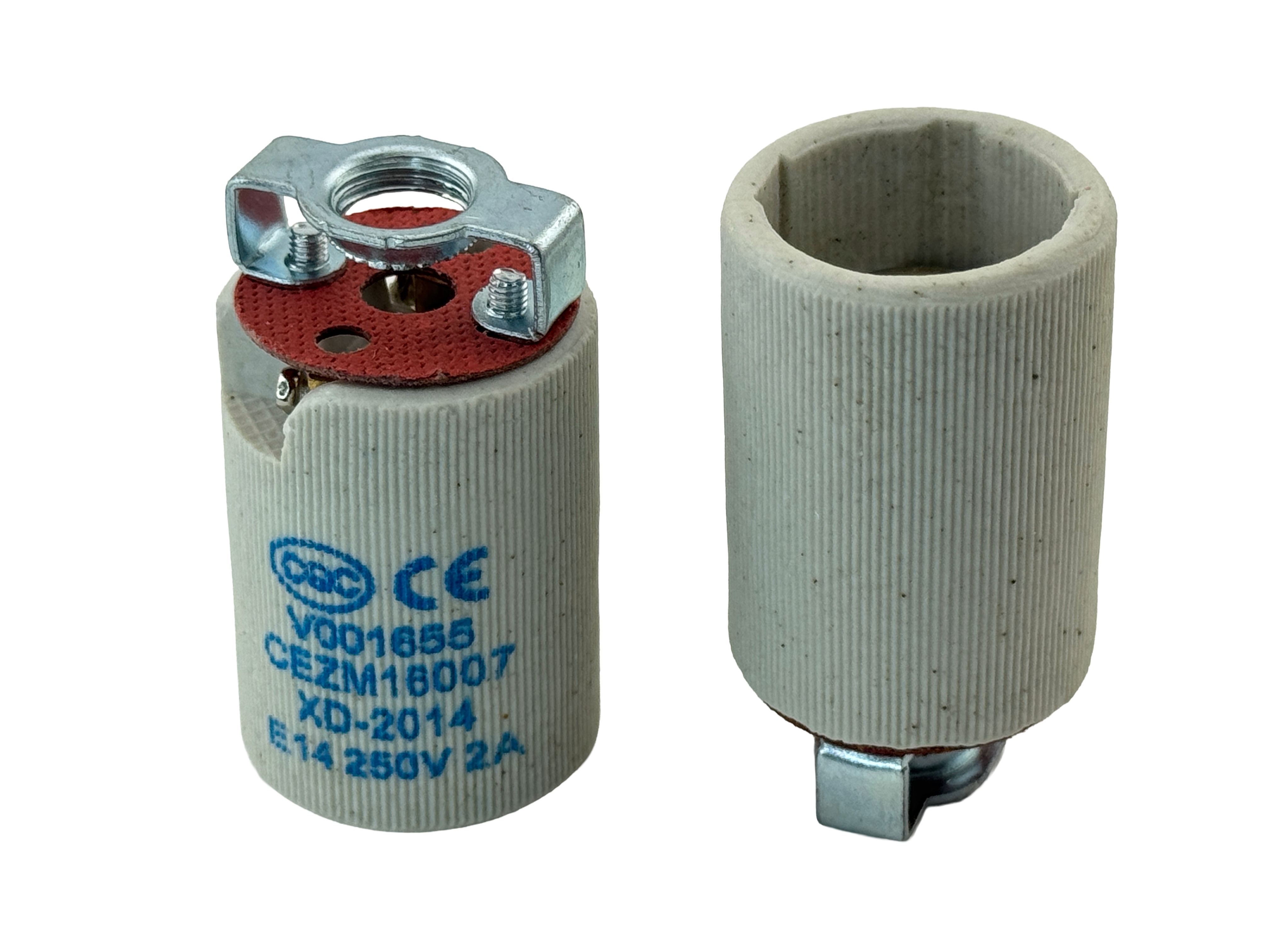 Rebaydo 2pcs E14 Female Socket 250 VAC 2 Amp Ceramic