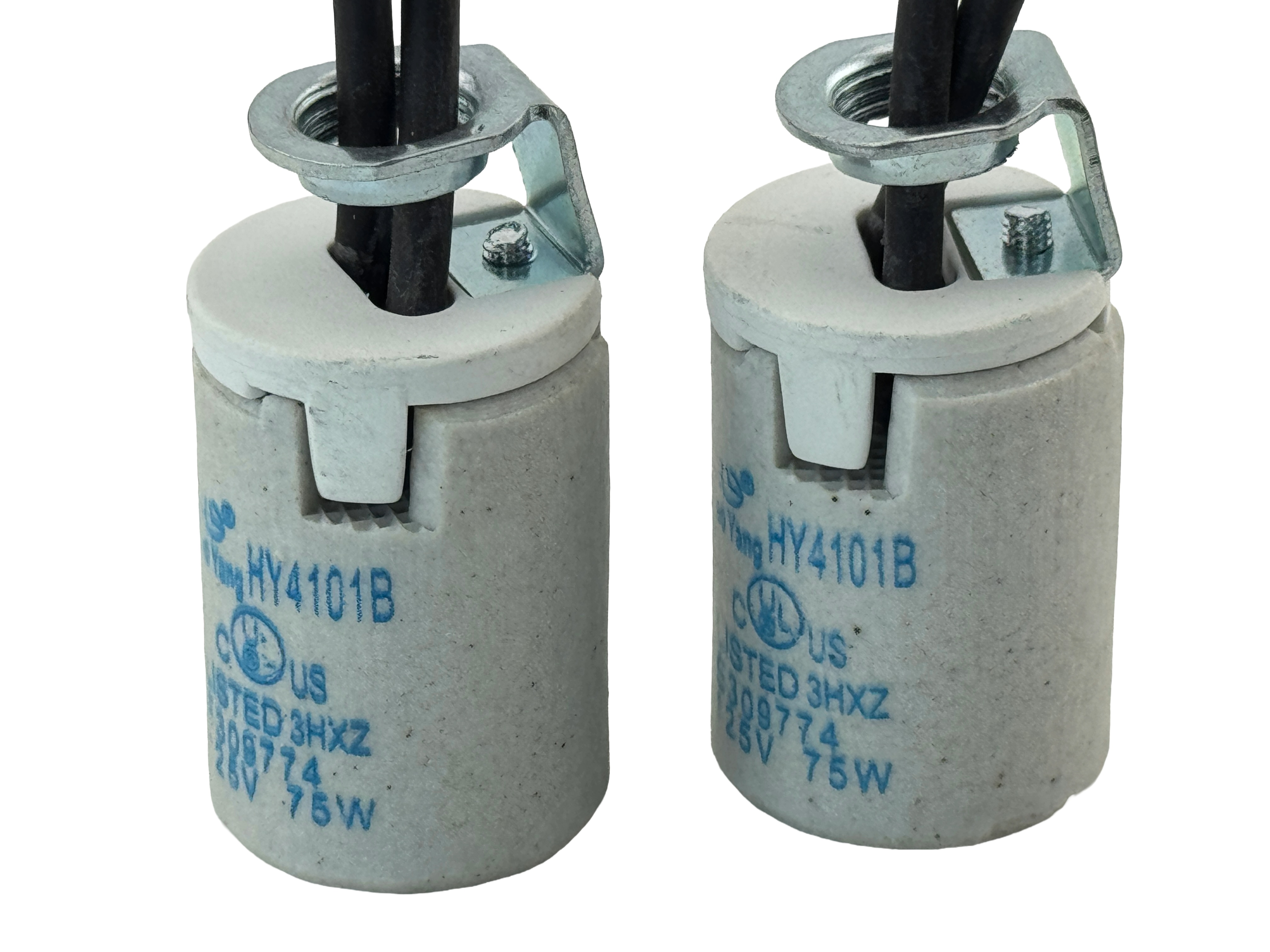 Ceramic E12 Screw Base Socket with pigtail wires