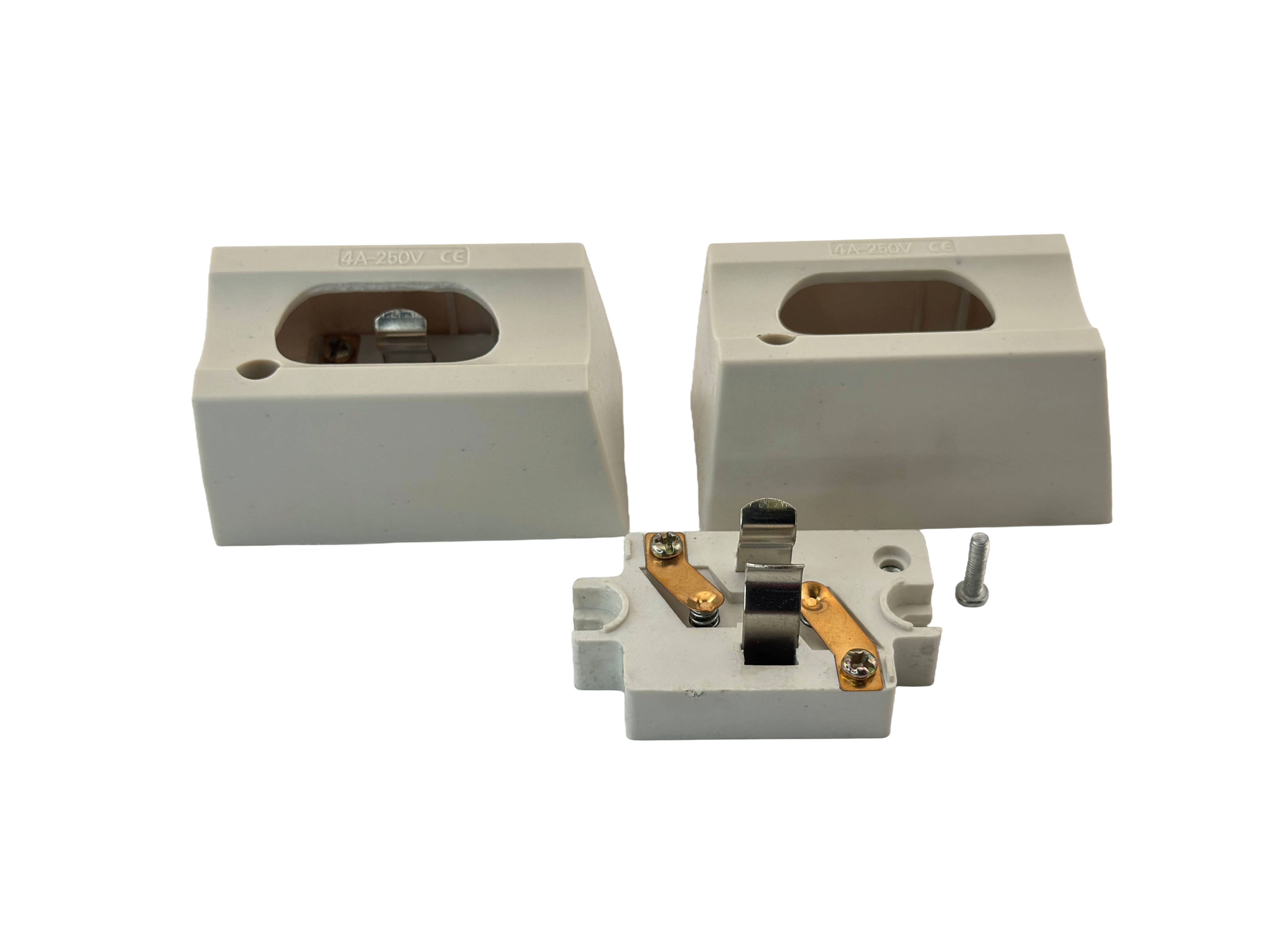 S14D Female socket, surface mount. CE and Rohs listed. Great for cabinets, display case.