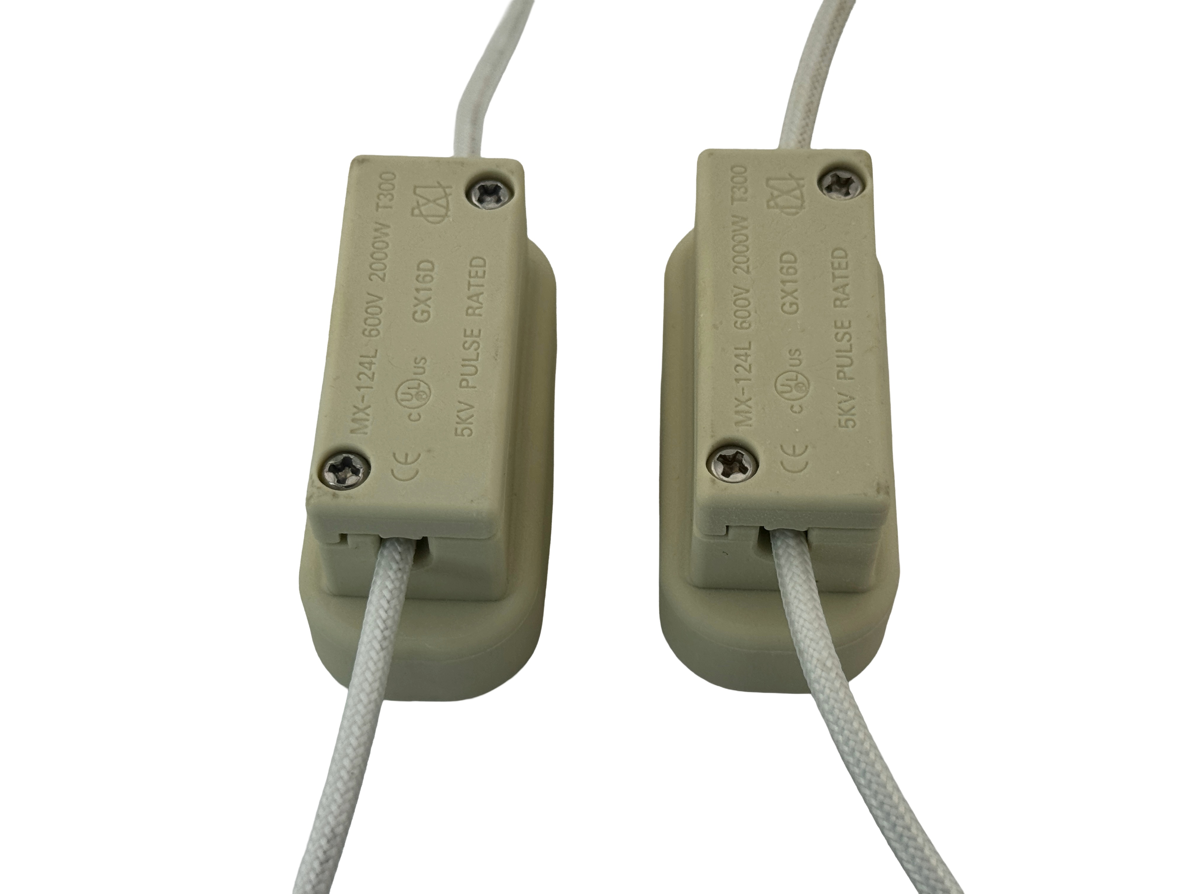 GX16D female Socket Ceramic with Wires product 65894