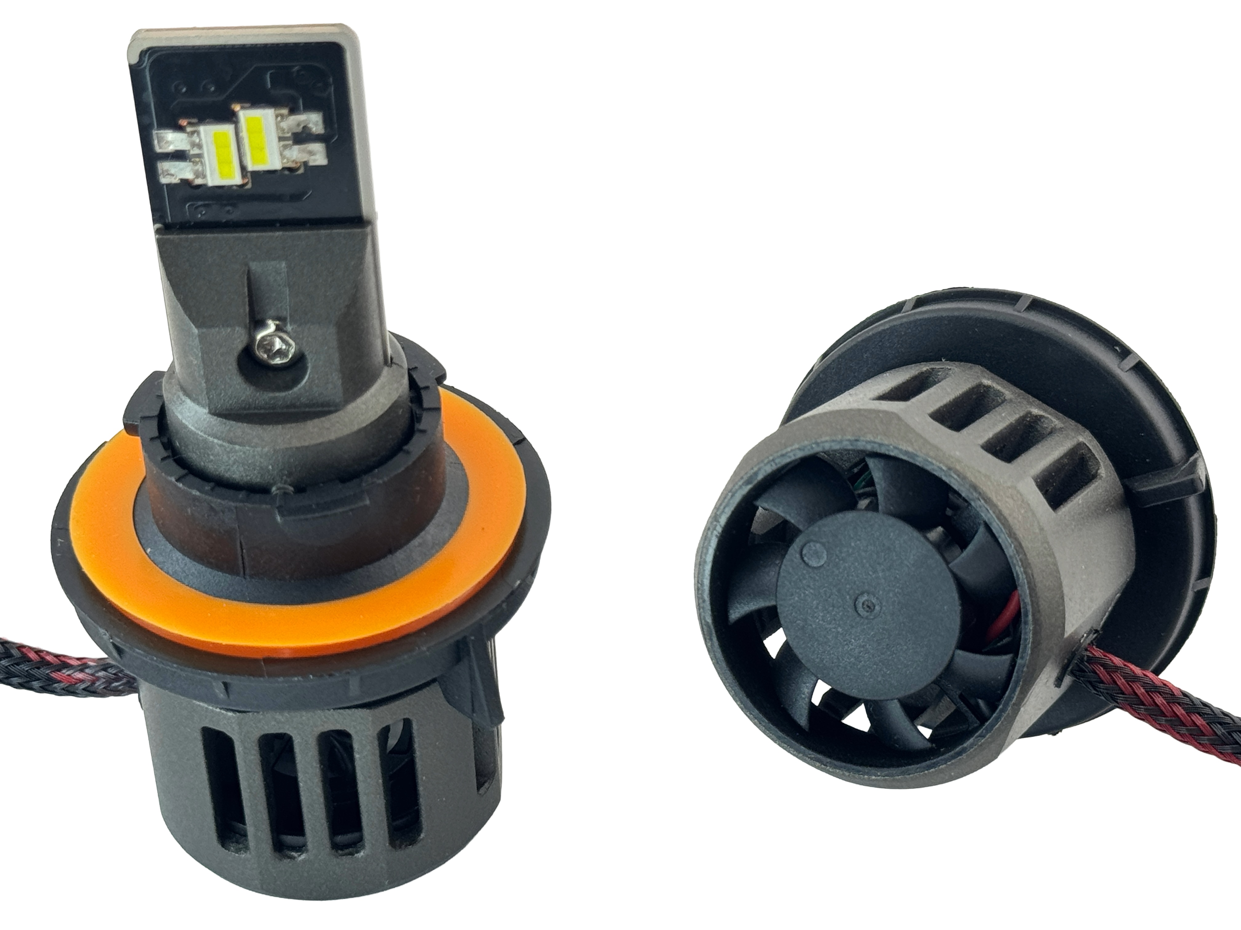 H13 LED Headlight 9 to 40 Volts No Polarity 12000 LM Pair product 23442