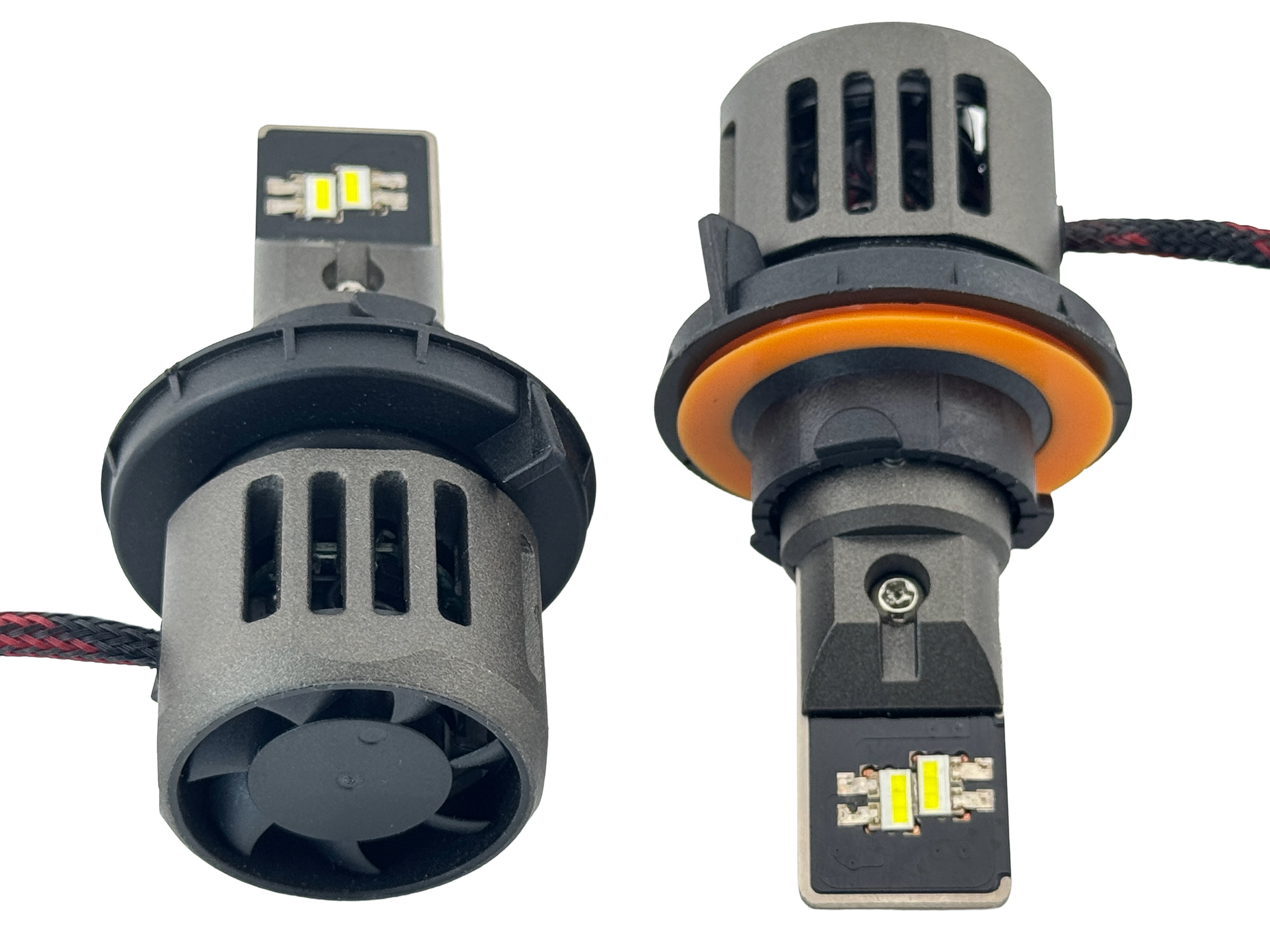 H13 LED Headlight 9 to 40 Volts No Polarity 12000 LM Pair product 23442