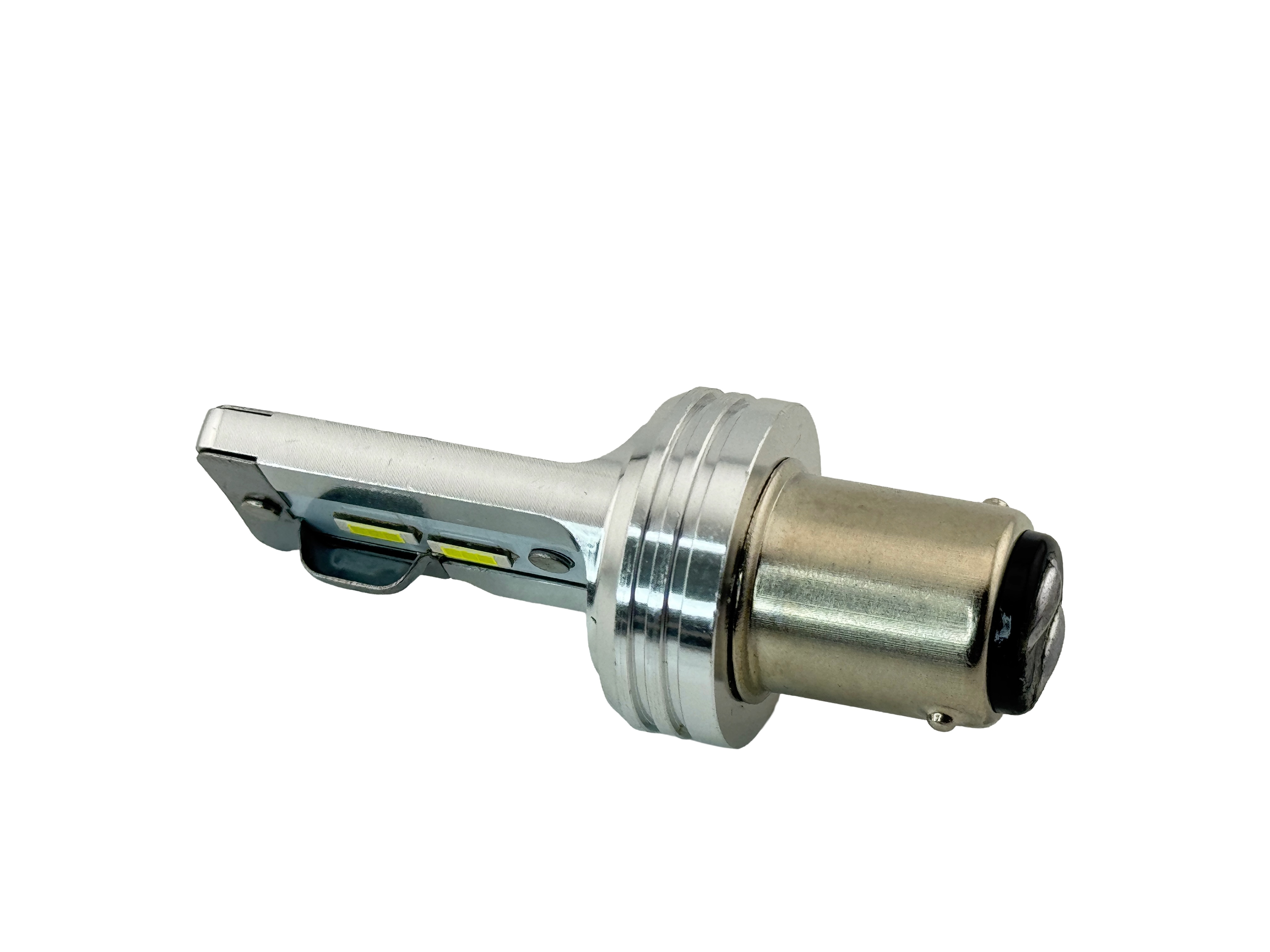 BA15D LED Headlight Dual Filament 6 to 9 Volts Non Polarized Ninety Degrees product 79415