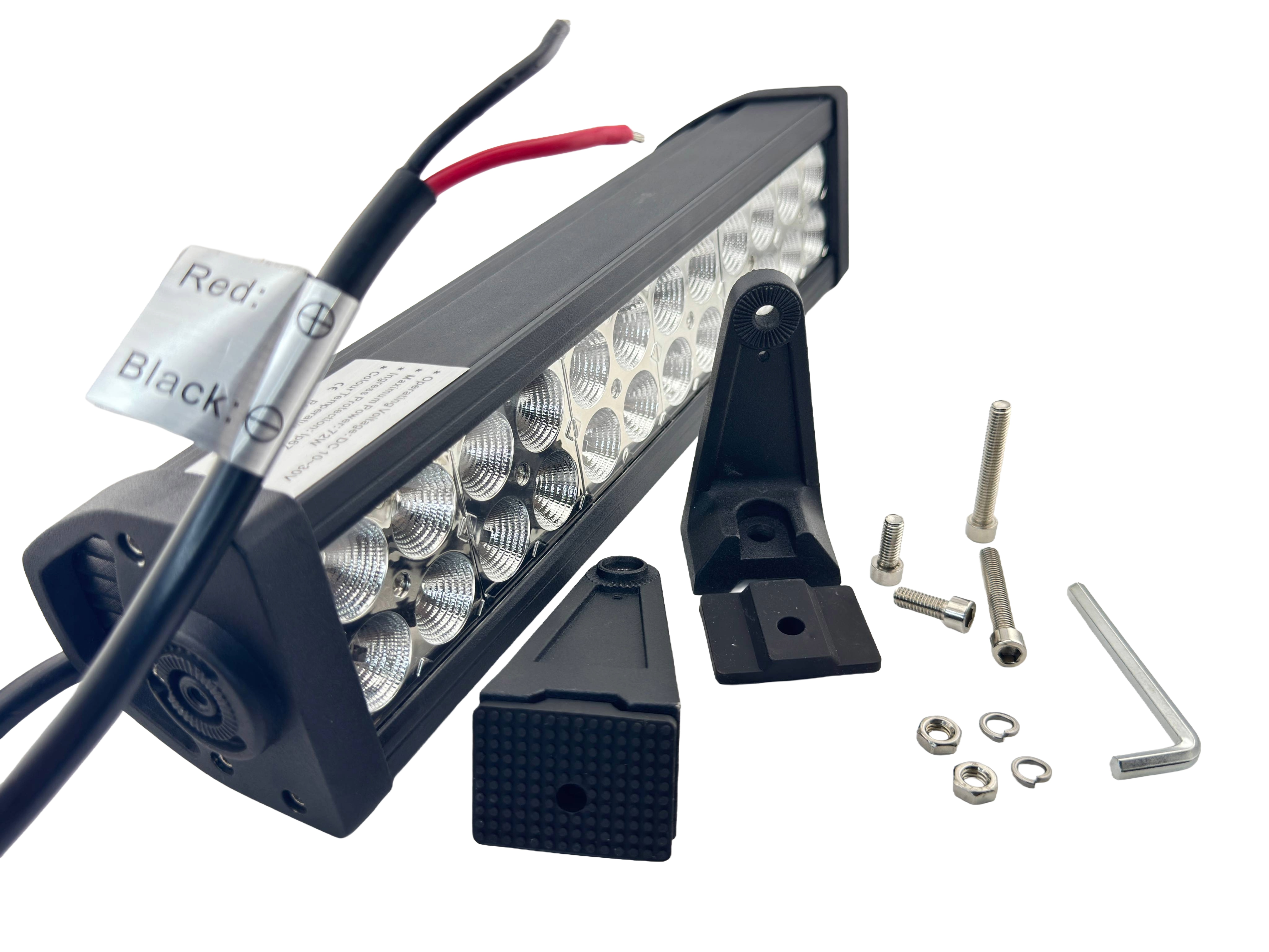 Rebaydo LED Bar 72 Watt 60 Degree 10-30 VDC Black