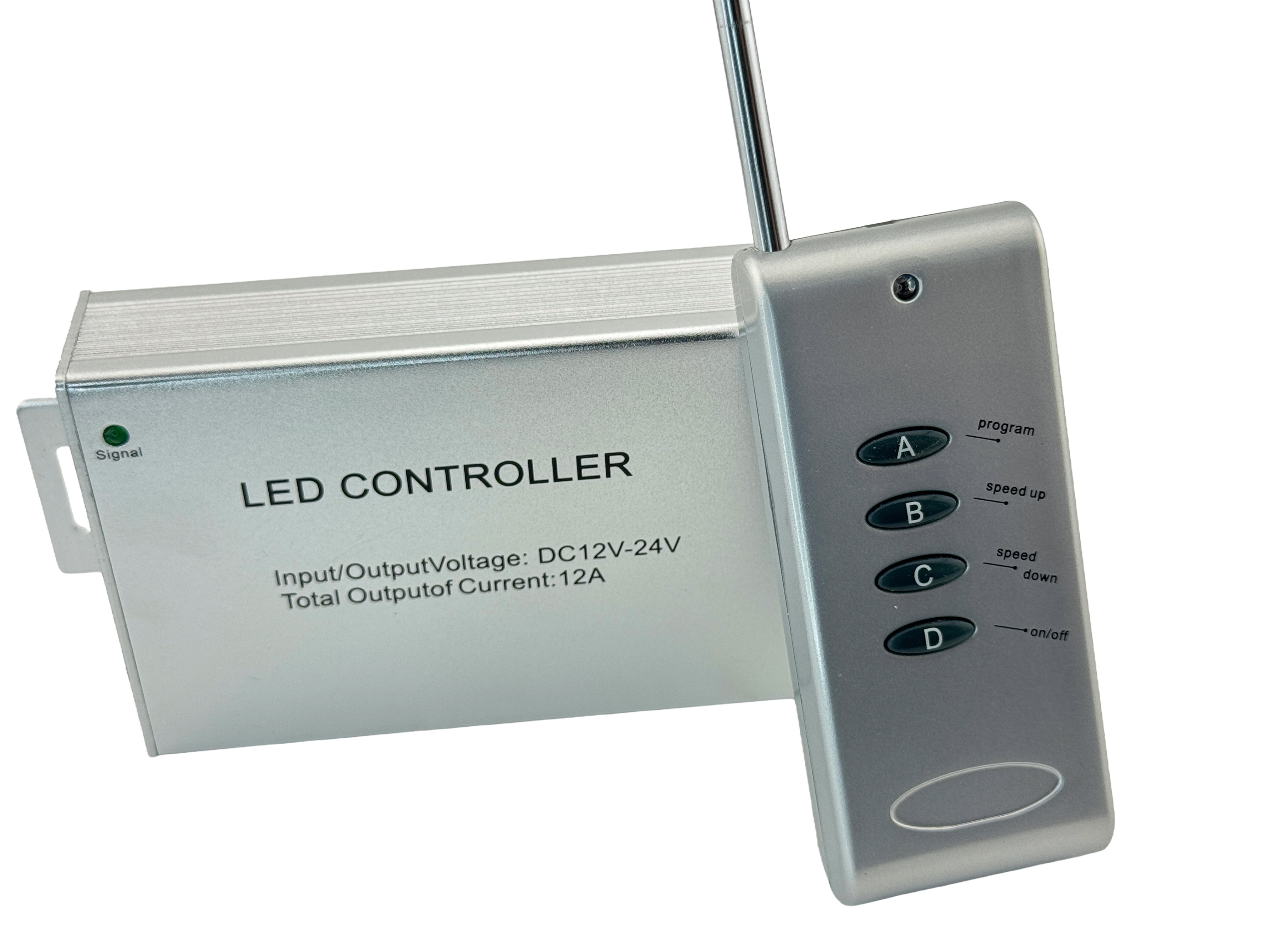 Rebaydo Radio Control RGB LED Light Controller 12 Volt 144 Watt Common Anode