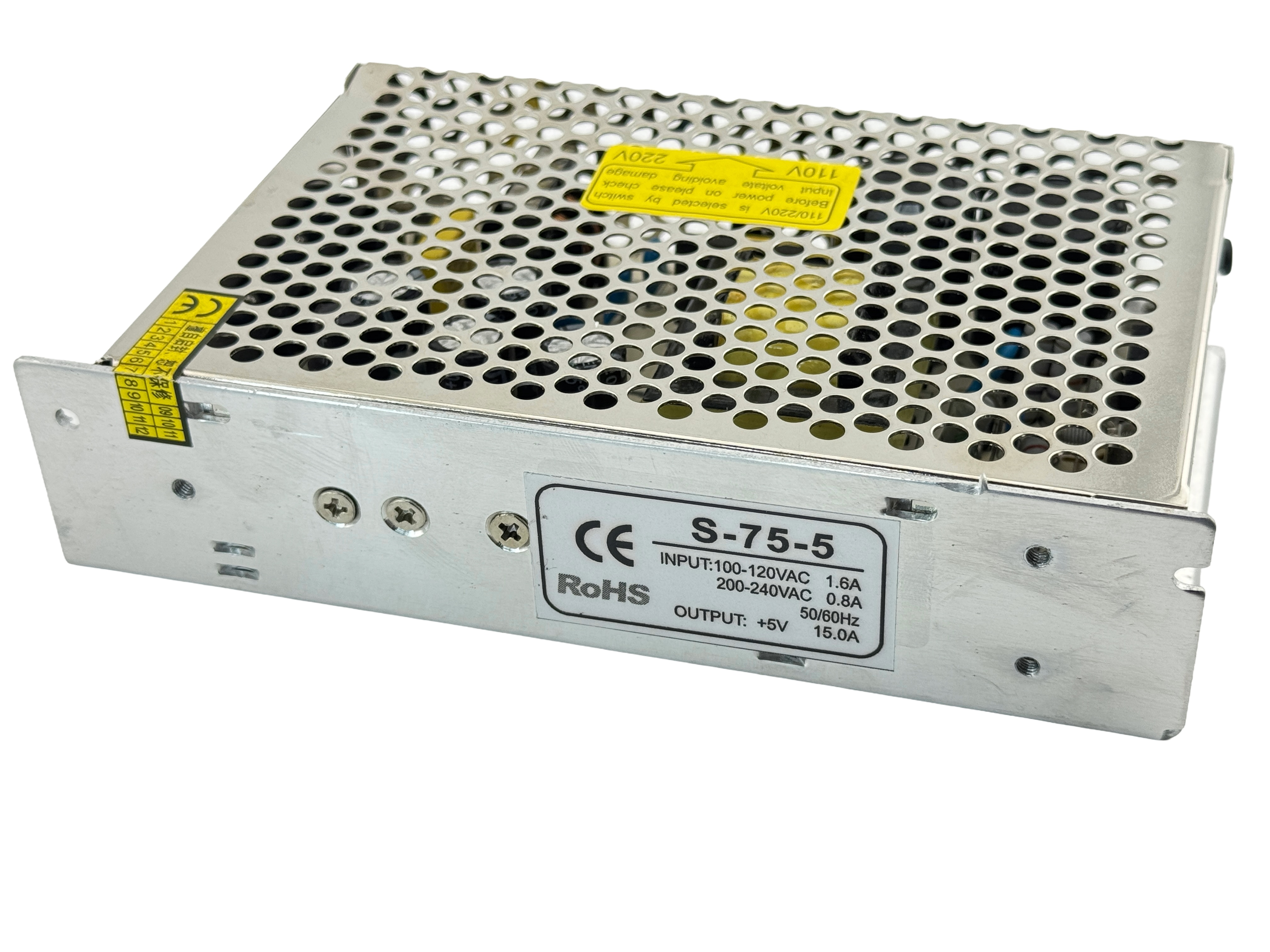 Rebaydo Power Supply 5 VDC 75 Watt 