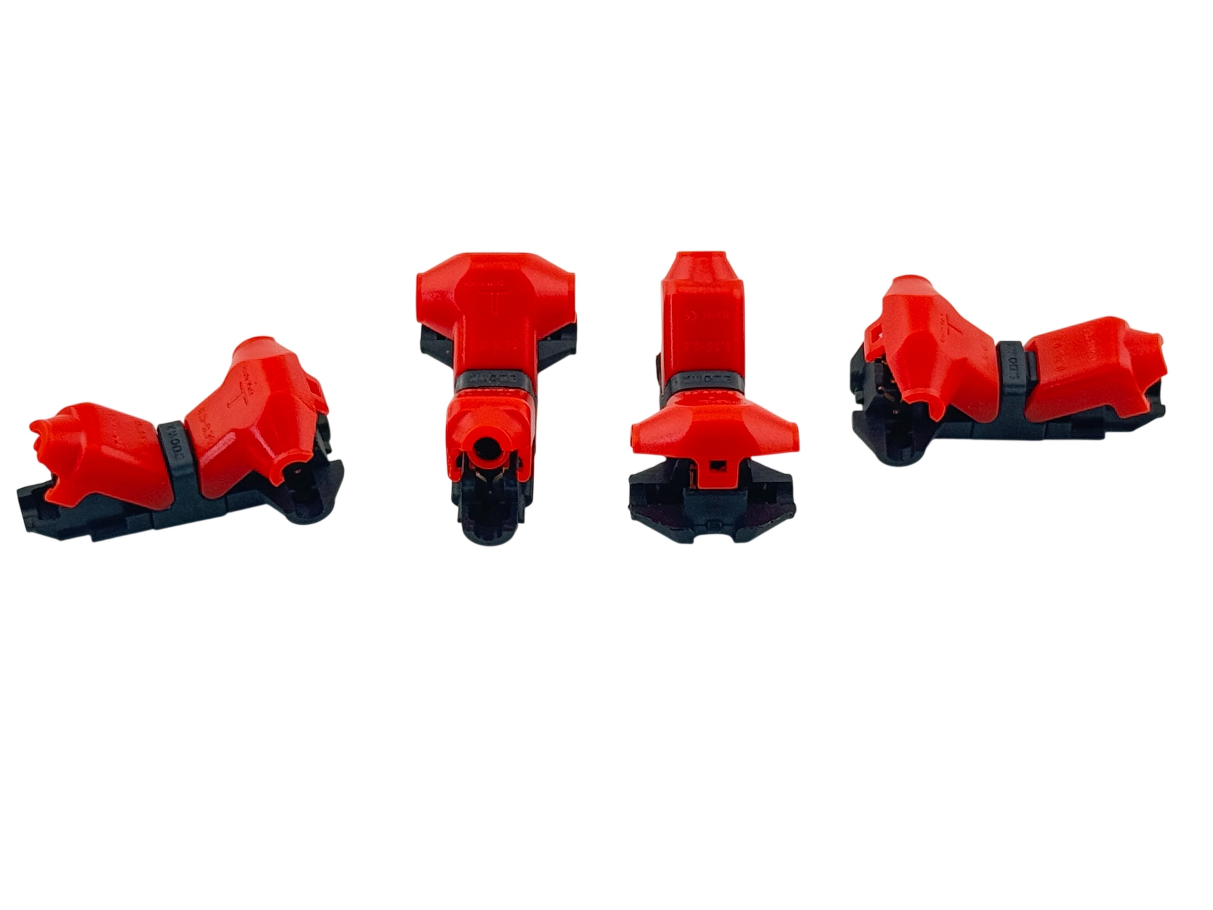 Rebaydo 4pcs Connector T-type 1 to 1 Wire Solder Less Crimp