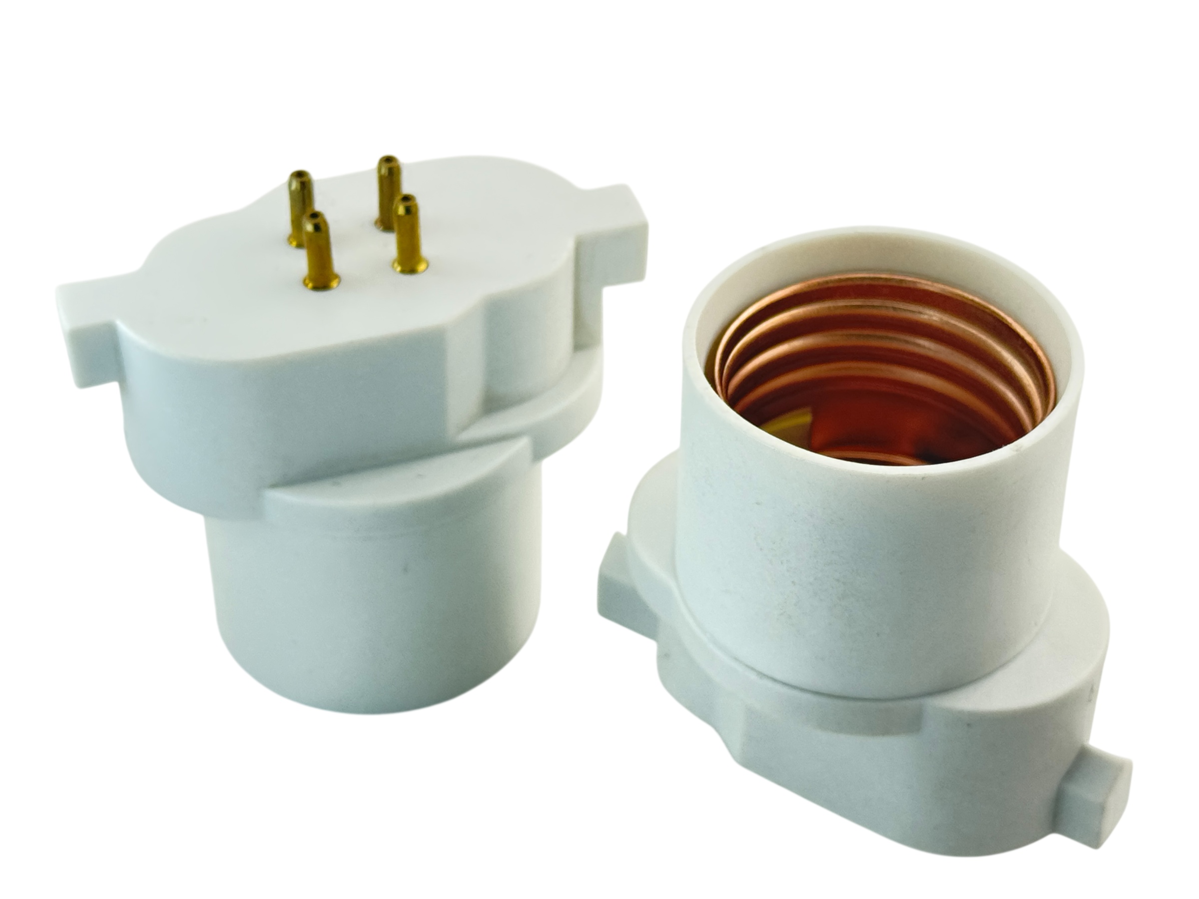 Rebaydo 2pcs GY10Q Male to E26/E27 Female Adapter Lamp Holder