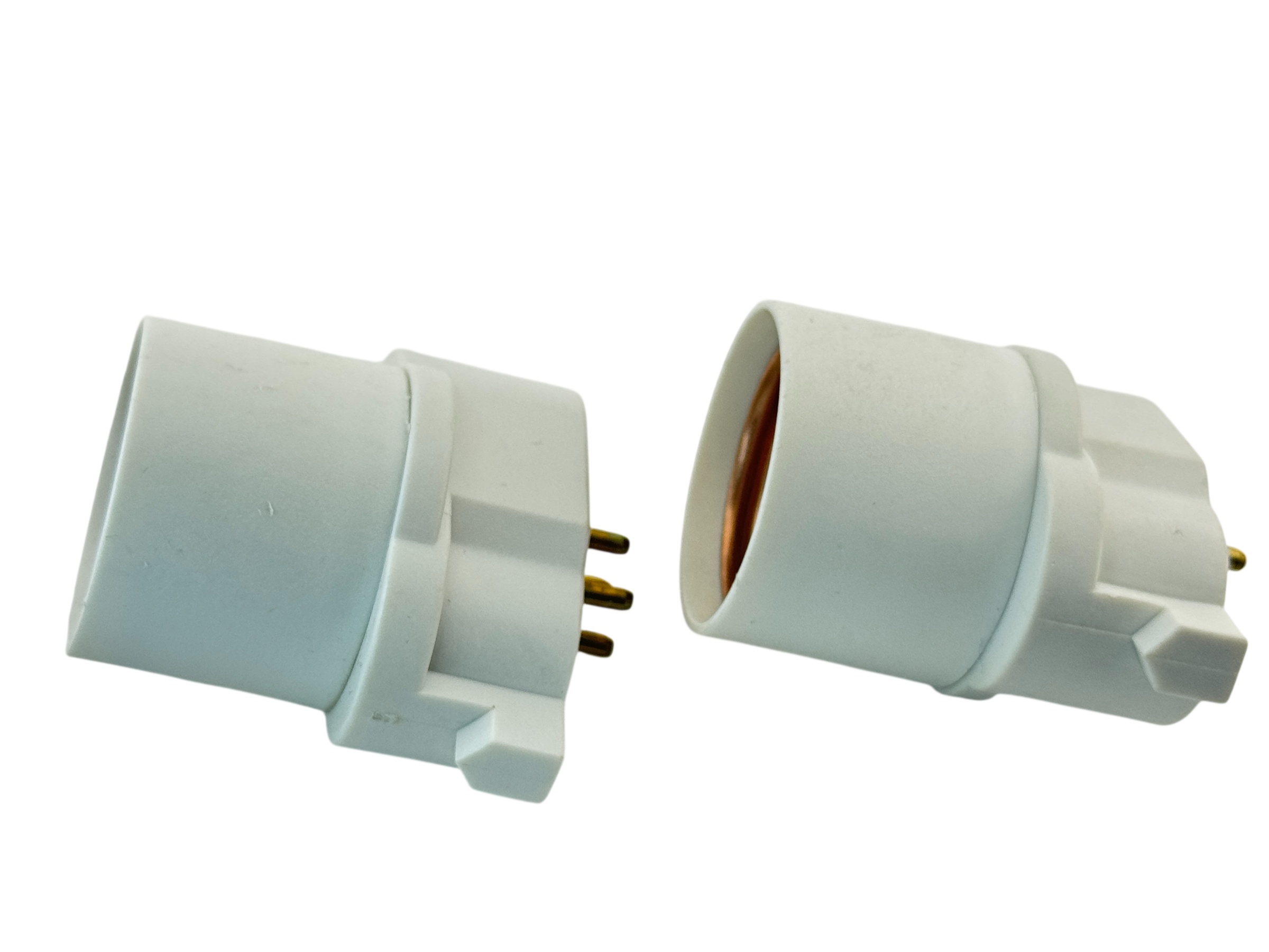 Rebaydo 2pcs GY10Q Male to E26/E27 Female Adapter Lamp Holder