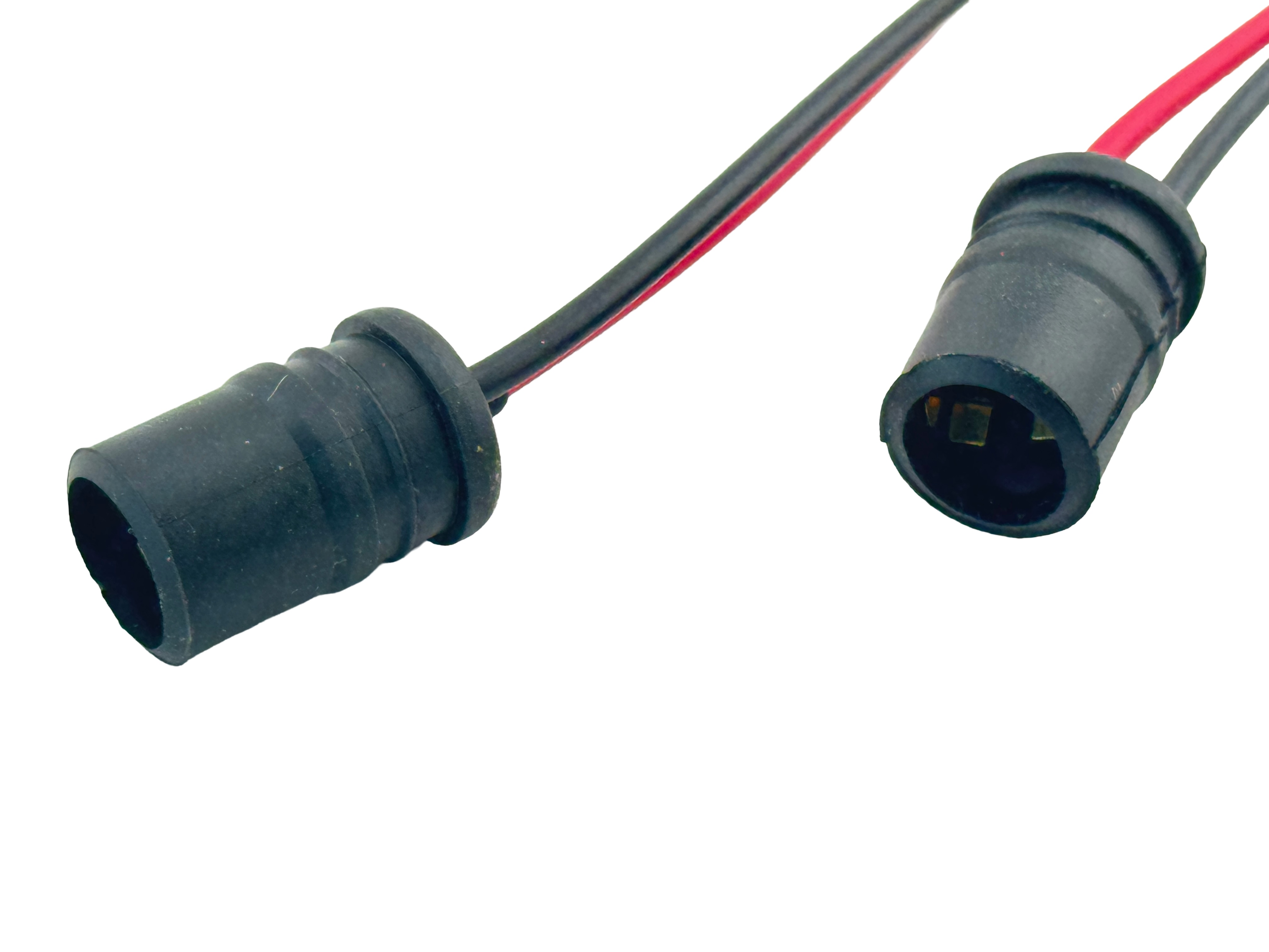 Rebaydo 2pcs T10 Wedge Socket Rubber Black 6 Inches Wire
