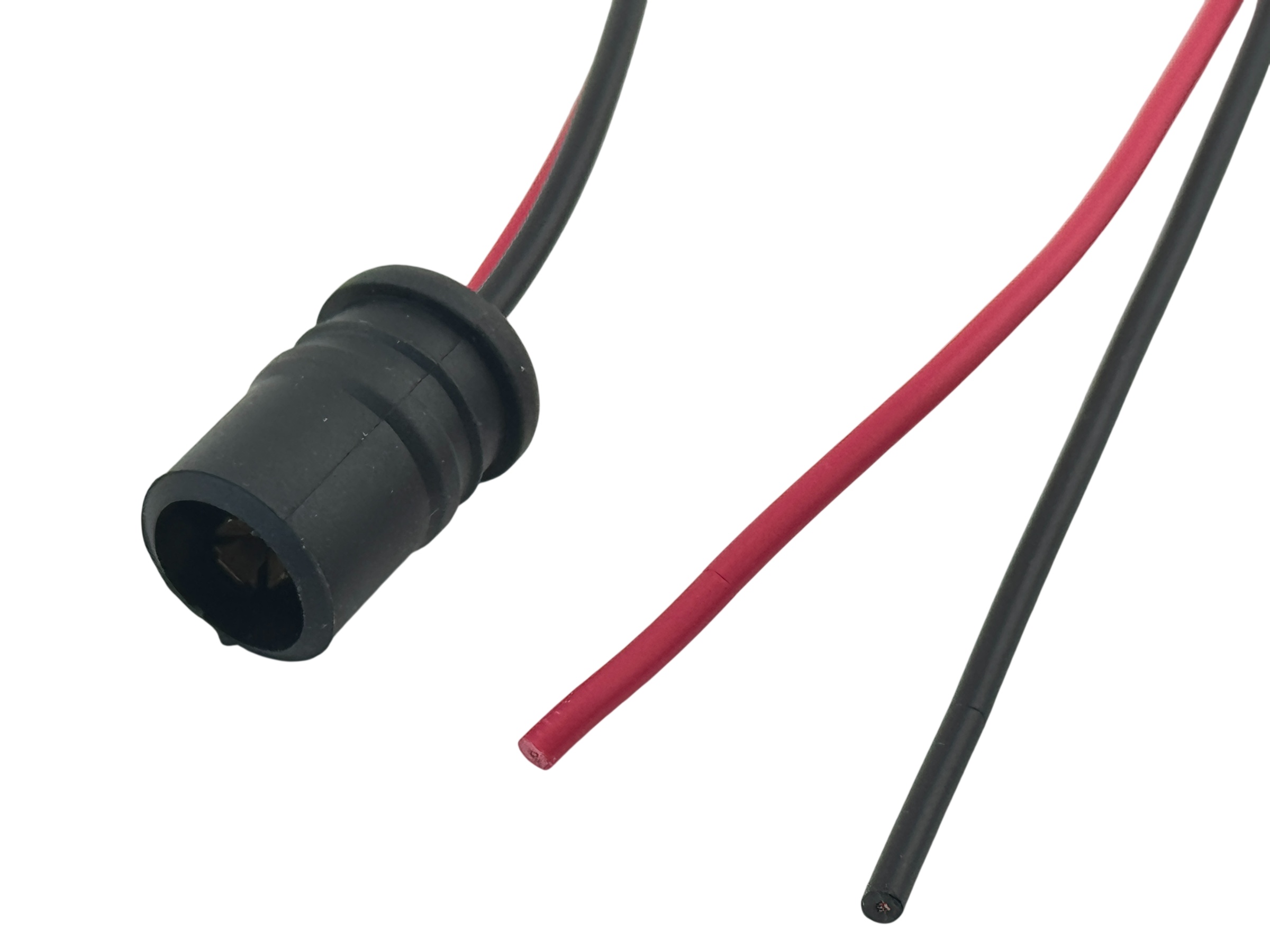 Rebaydo 2pcs T10 Wedge Socket Rubber Black 6 Inches Wire