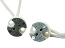 Rebaydo 2pcs G4 G5.3 GY6.35 Socket Lamp Holder with Wires
