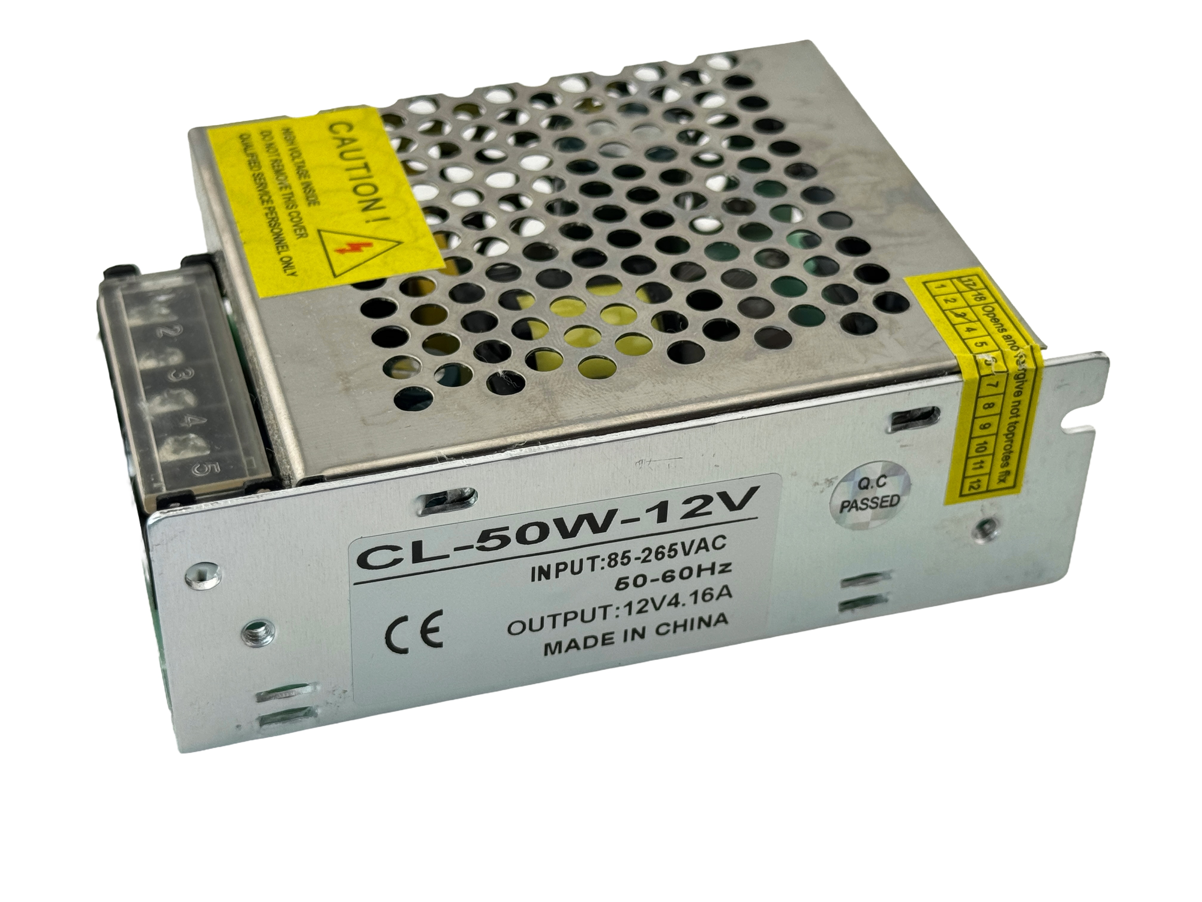 Rebaydo Power Supply 12 VDC 50 Watt Output Voltage 85-265 VAC Input