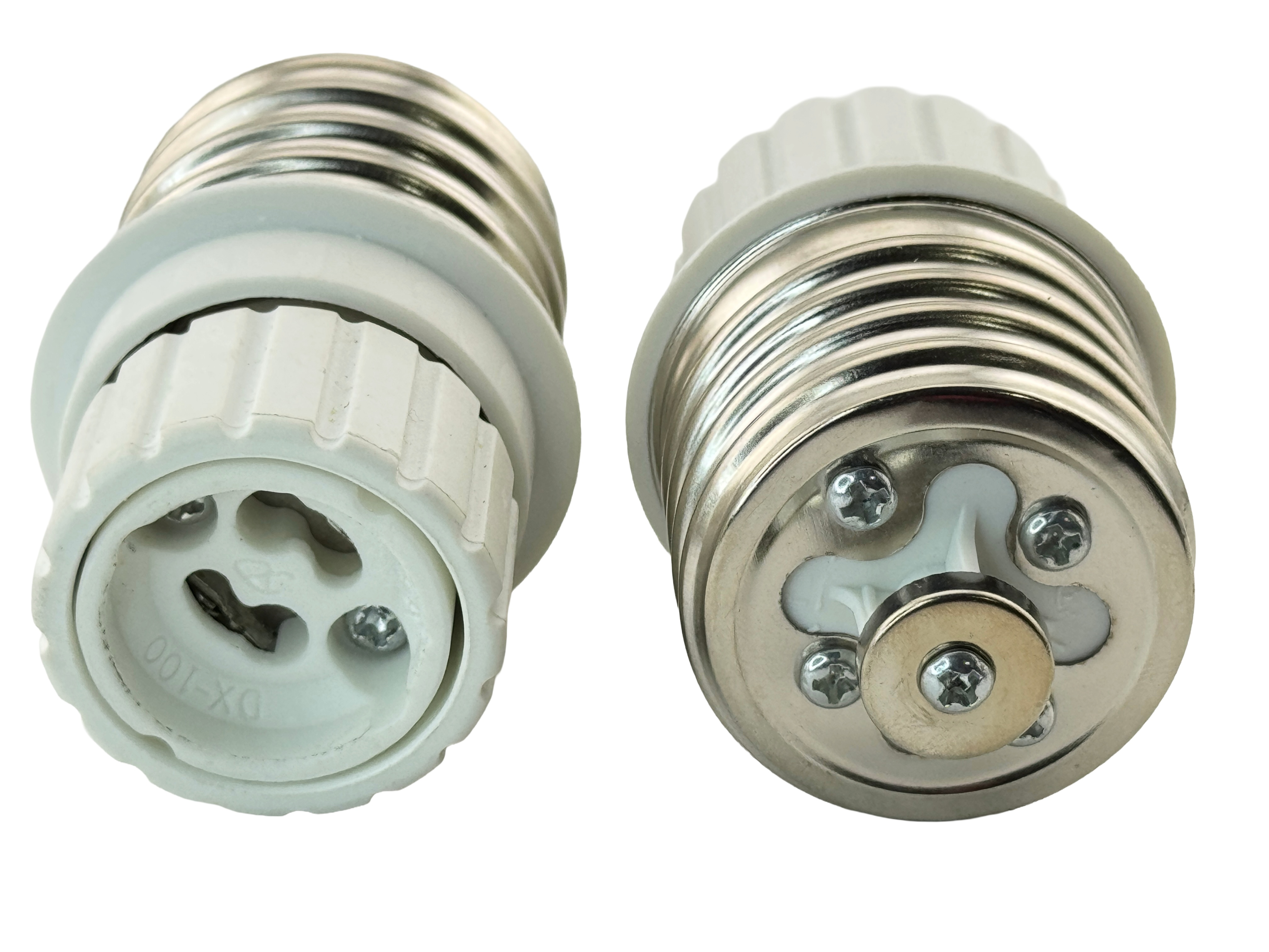 Rebaydo 2pcs E39/E40 Male To GU10 Female Converter Adapter Lamp Holder