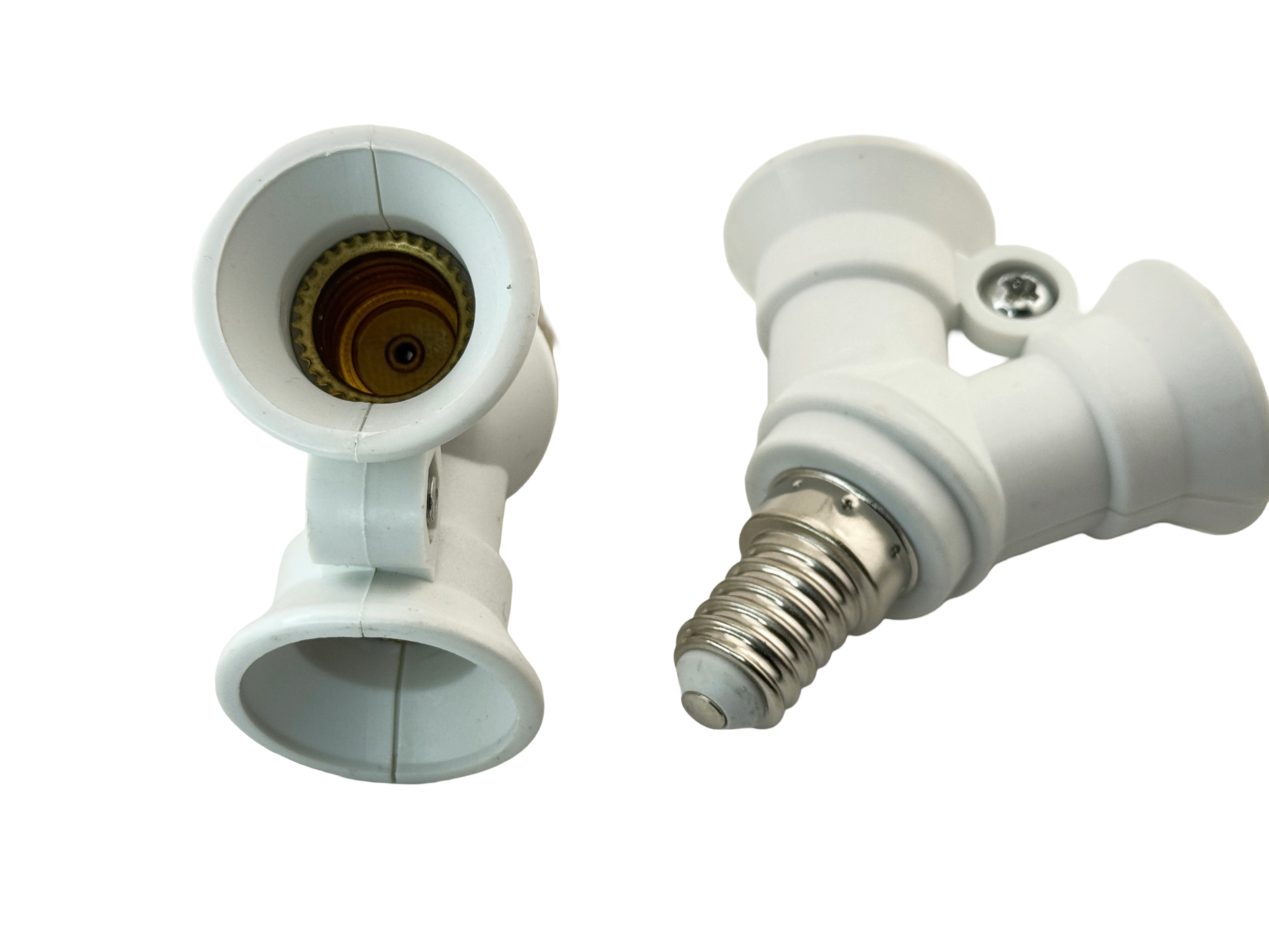E14 Male to 2xE14 Female Y Shaped Converter Socket product 64682