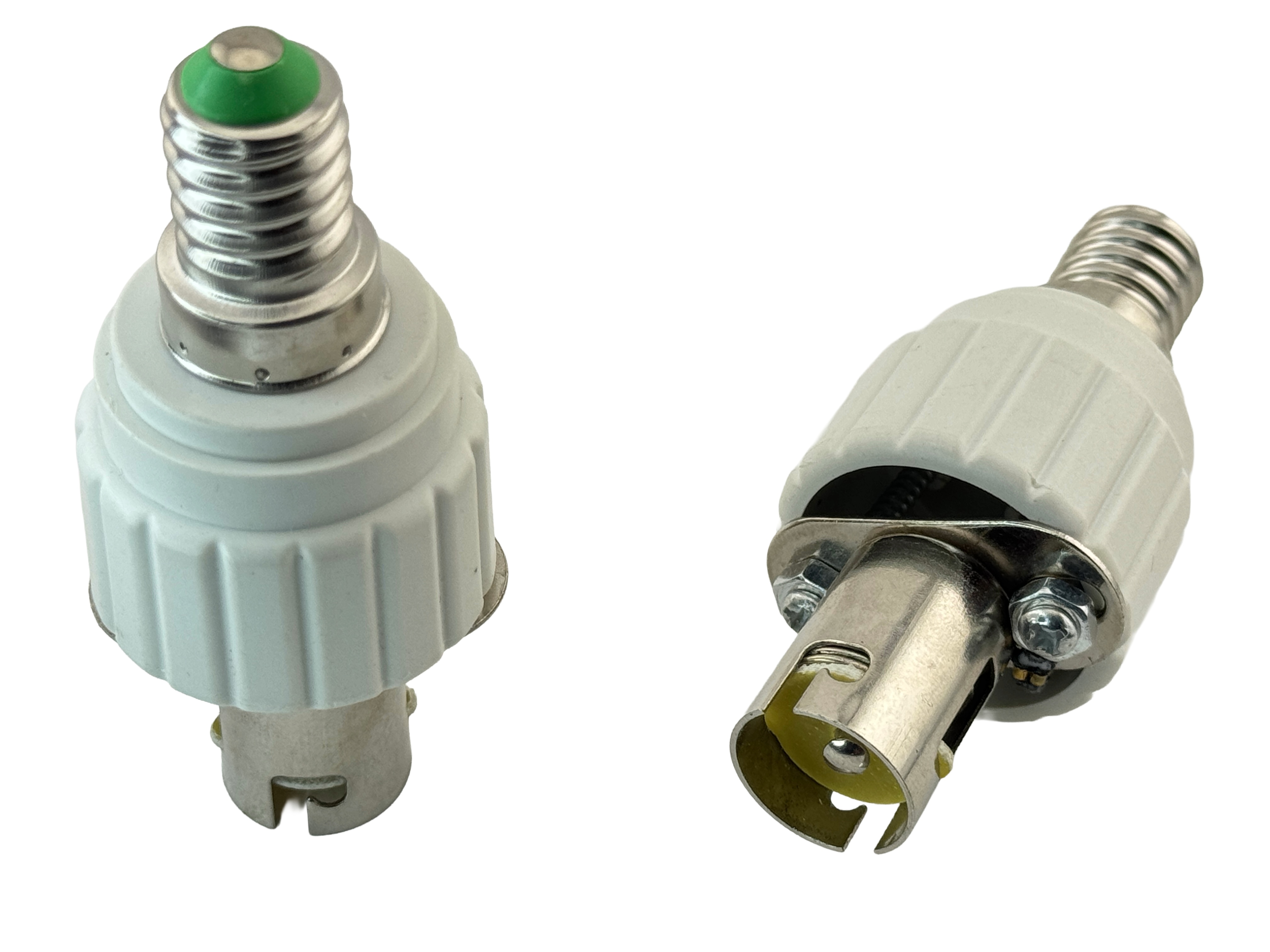 Rebaydo 2pcs E14 Male to BA15D Female Converter Socket